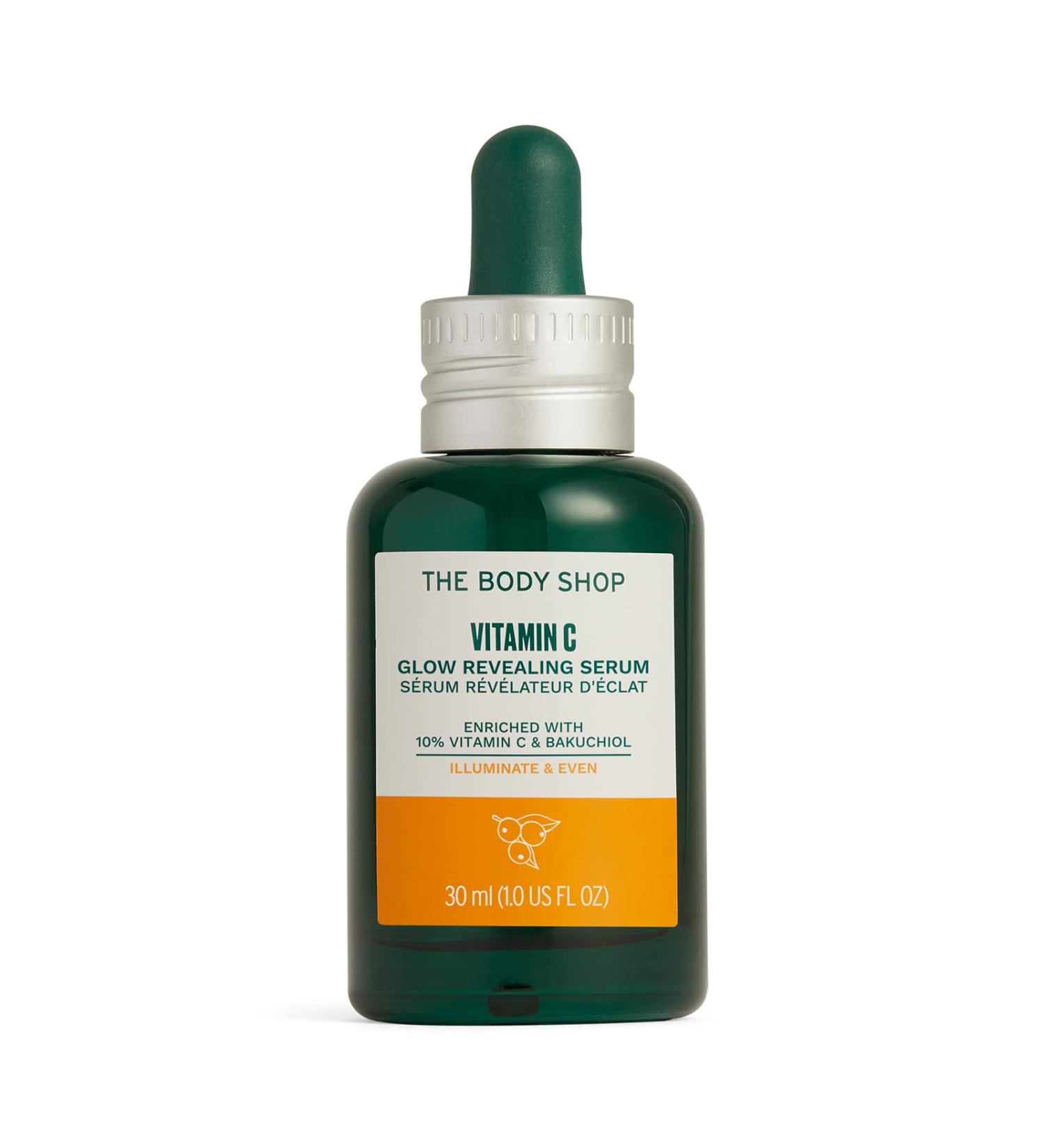 The Body Shop Vitamin C Glow Revealing Serum 30ml - Vegan Formula for Dull & Tired Skin - Buy Online on SooperMarket.com