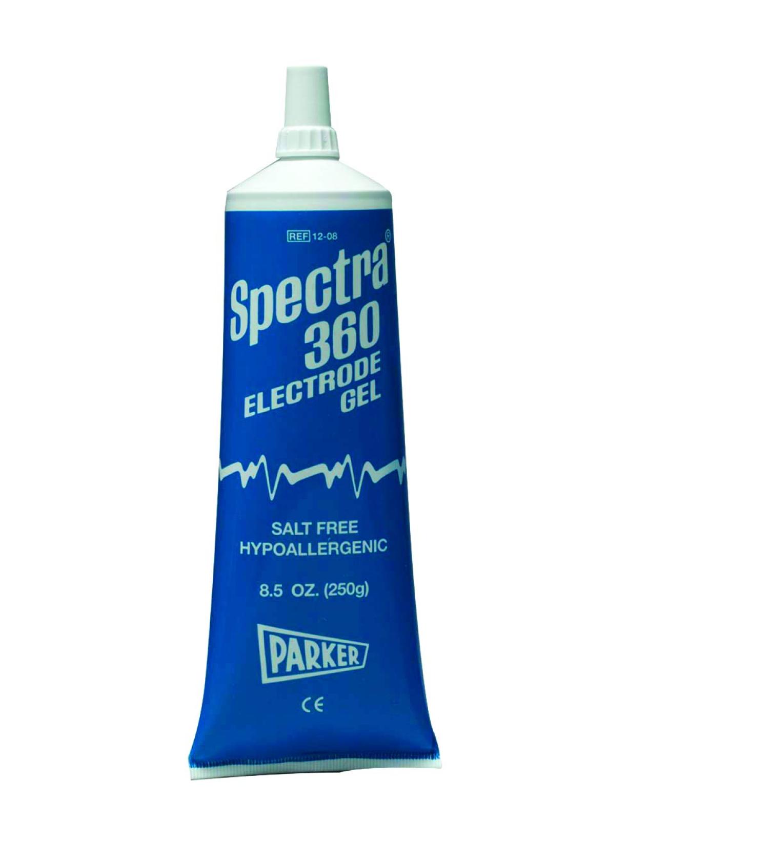 Spectra 360 Premium Electrode Gel for ECG TENS Monitoring Pediatrics Soothing Gel Anti-Irritation 8.5 oz Tube - Each