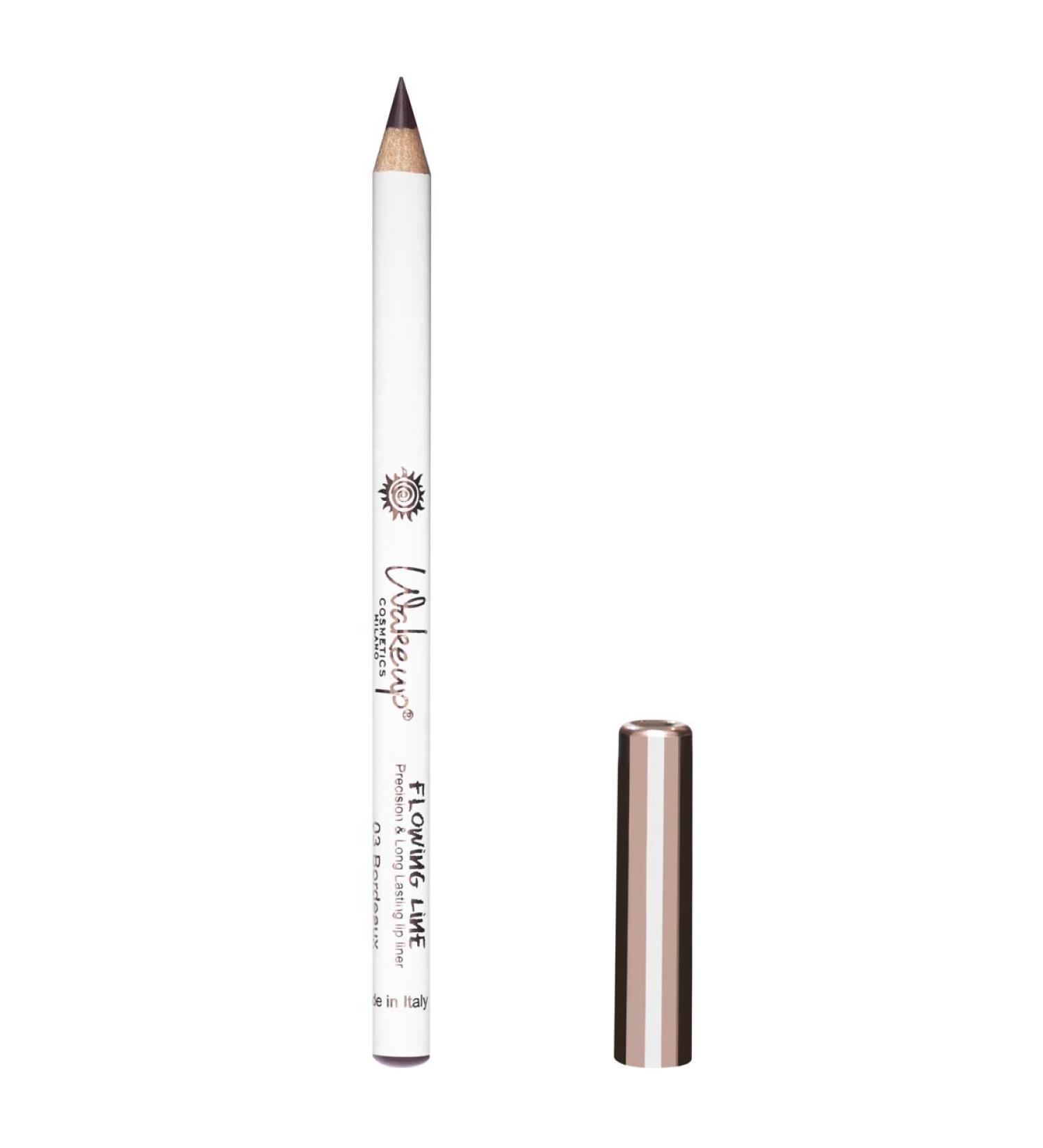 Wakeup Cosmetics - Flowing Line creamy lip contour pencil with precise pigmented line color bordeaux 03 bordeaux 1 piece (1 Pack)