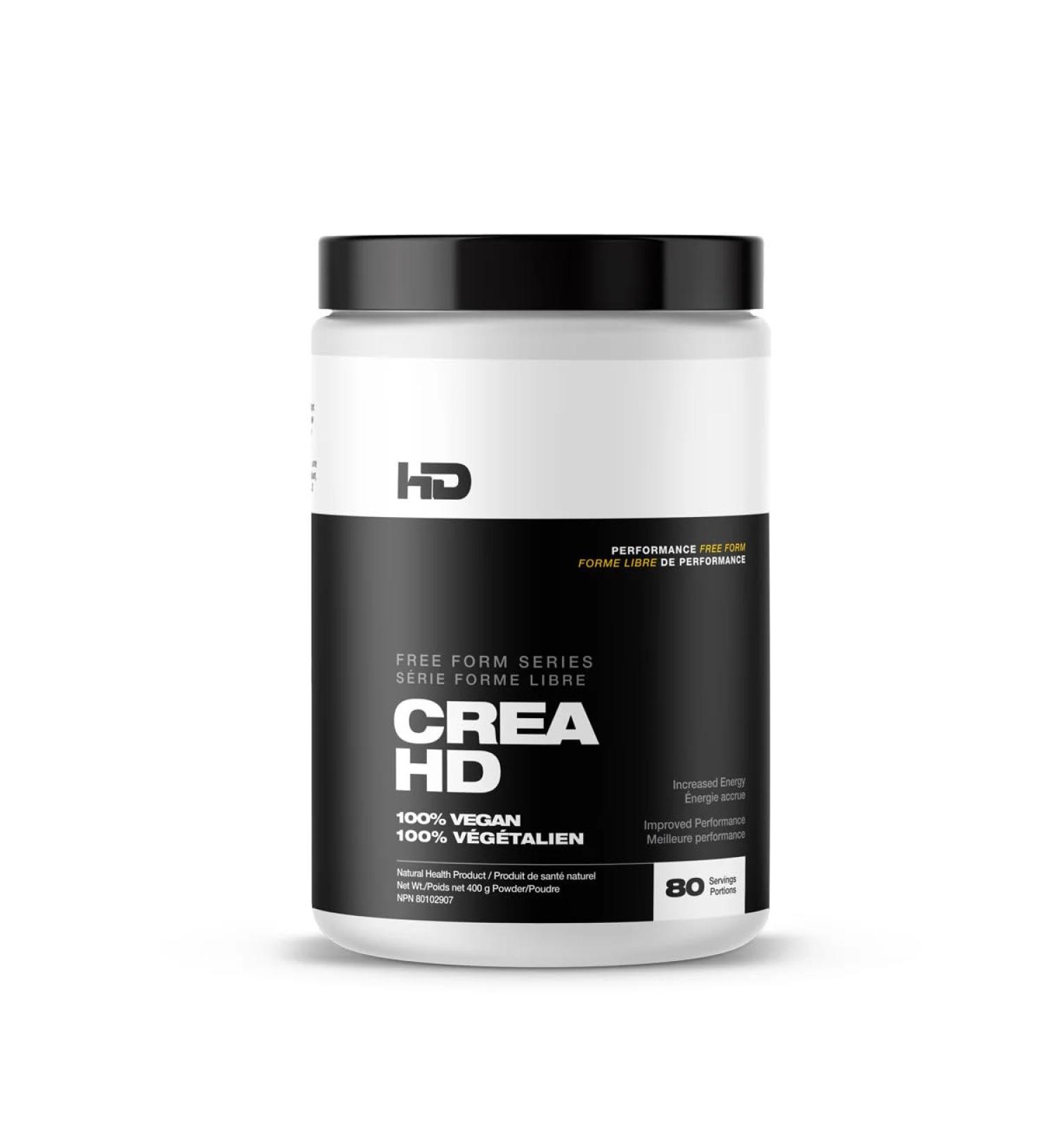 HD MUSCLE CreaHD Creapure | 100% Vegan Pure German Creatine Monohydrate Powder | Increased Energy Recovery Muscle Growth & Performance | 80 Servings 400g (Unflavoured) - Buy Online on SooperMarket.com
