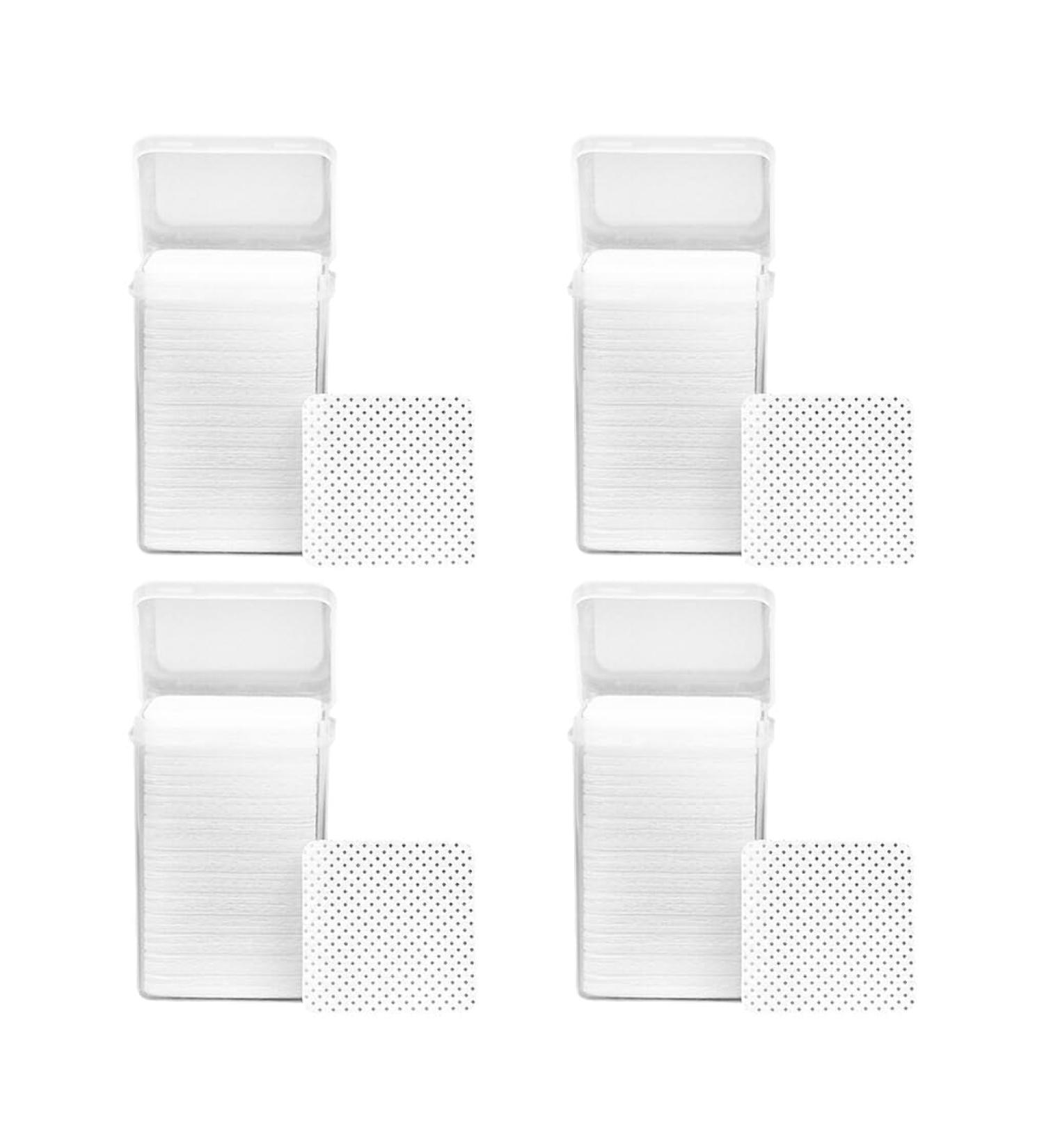 Dajidafu 4set Non-woven Lint Free Nail Wipes for Ultimate Nail Cleaning Solution Absorbency Wide Range Of Uses Cotton white - Buy Online on SooperMarket.com