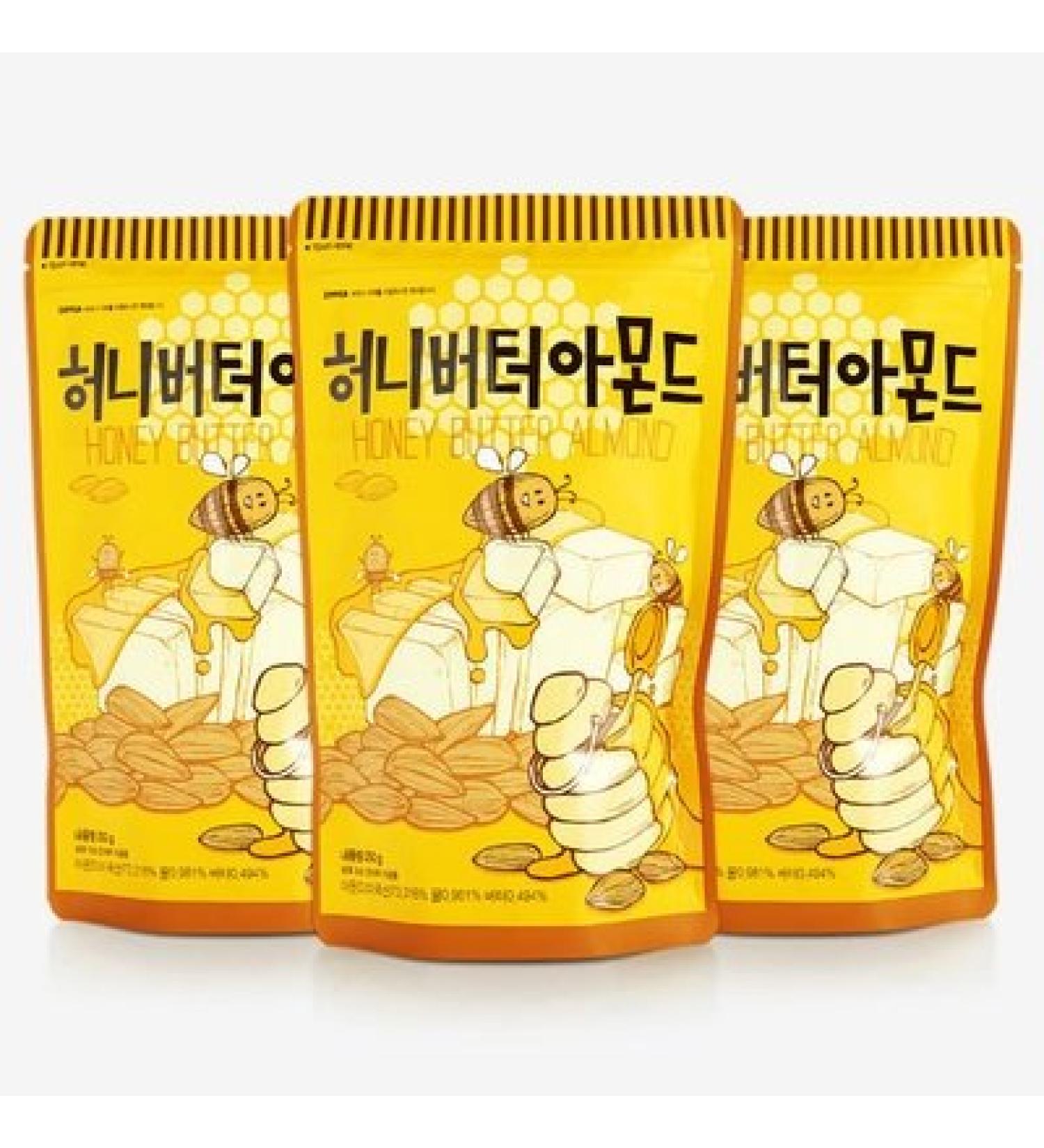 Honey Butter Almond 210g (Pack of 3) 7.4 Ounce (Pack of 3)
