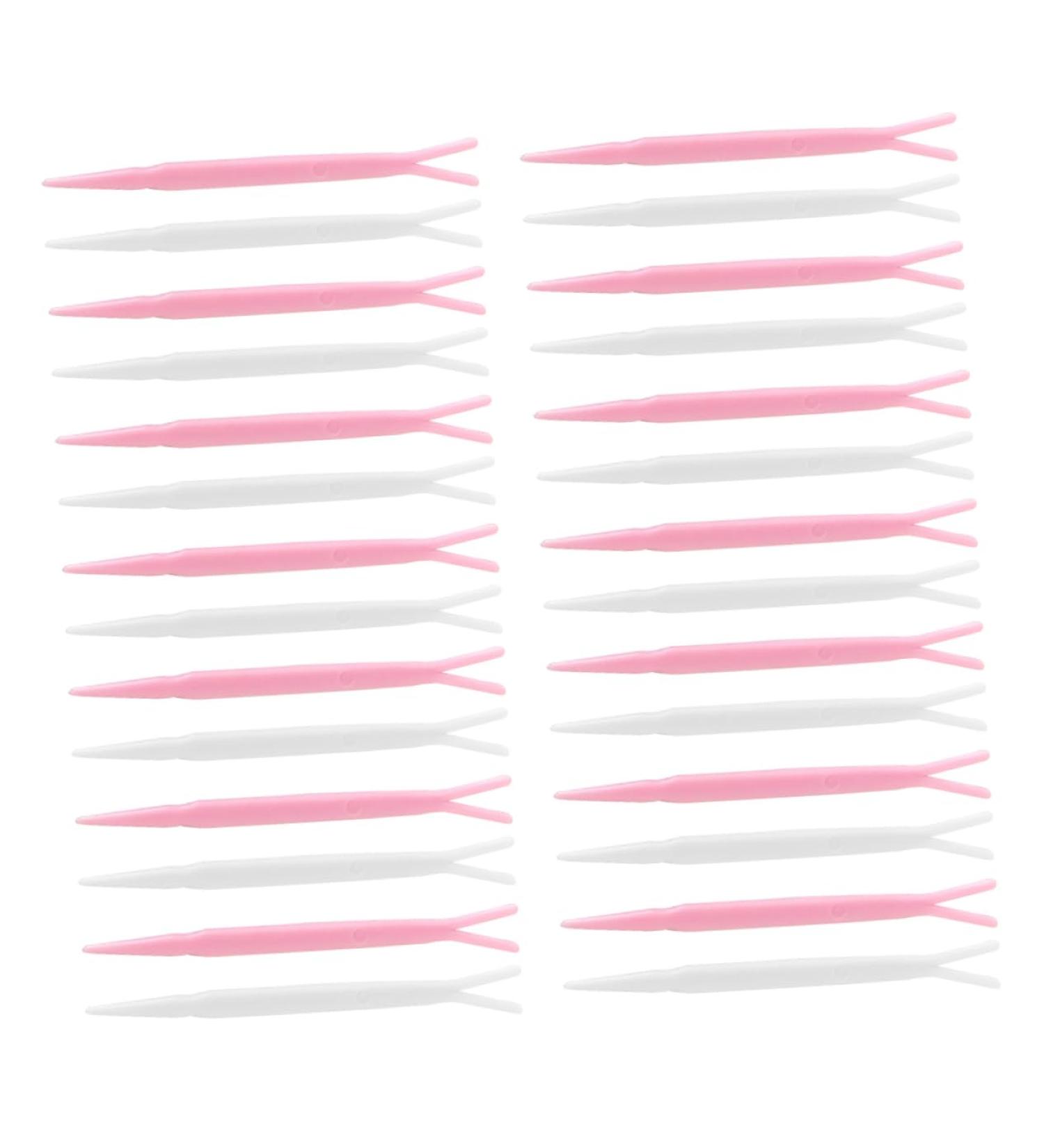 PLAFOPE 100pcs Plastic Forks for Clip Woman Stick Rods Accessories Fork Cosmetic Wear Y-shaped Supplies - Buy Online on SooperMarket.com