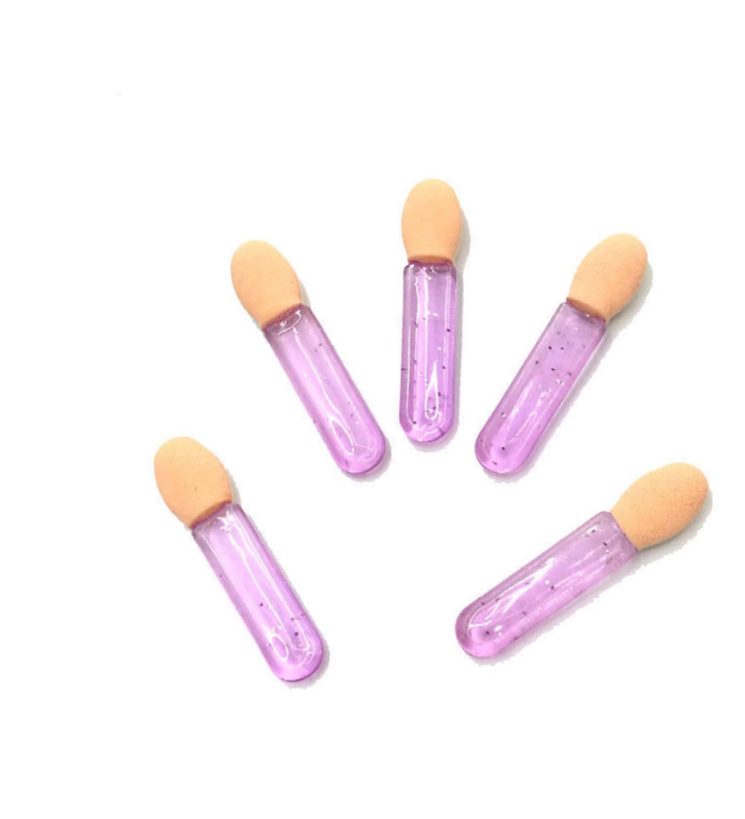 Baluue 100pcs Eyeshadow Brush Kit Beauty Sponge Women Eyeshadow Applicator Makeup Eye Sponge Violet 3.6X1.2 cm Violet - Buy Online on SooperMarket.com