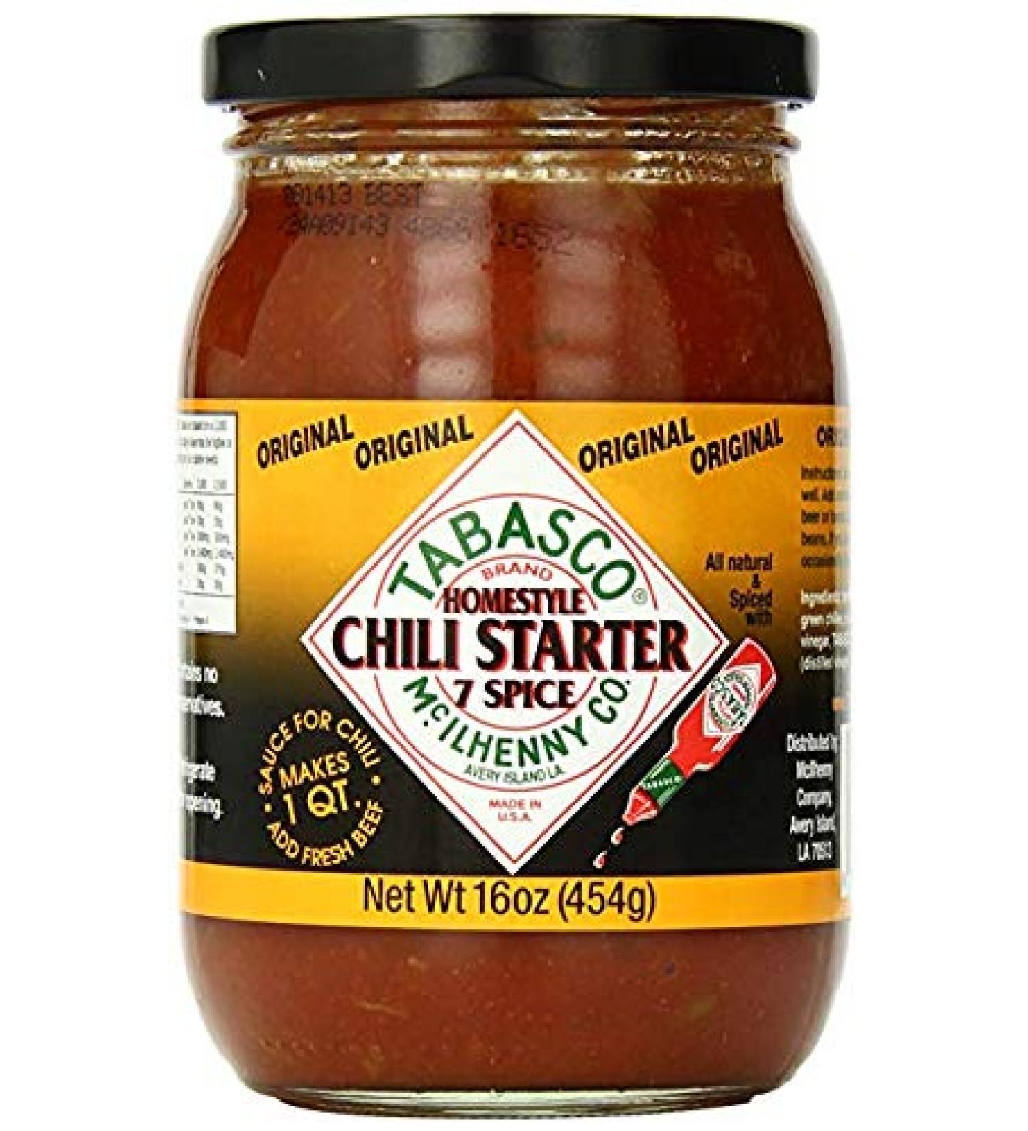 Tabasco Seven Spice Chili Starter 16 Oz (Pack of 6)