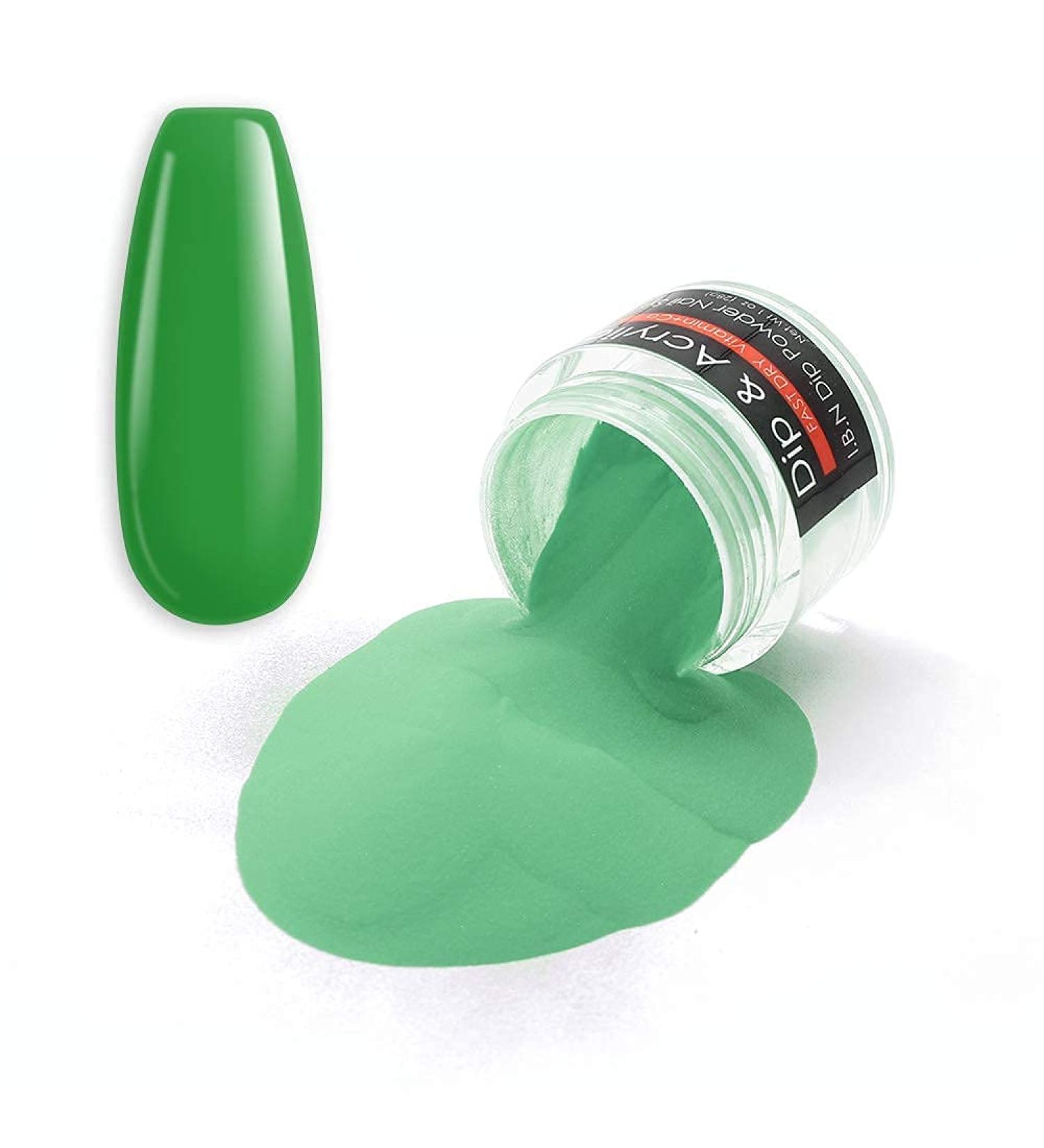 Salon-Quality Green Dipping Powder with Added Vitamin Calcium for Odor-Free, Long-Lasting DIY French Manicure at Home - No Nail Lamp Needed (75) - Buy Online on SooperMarket.com