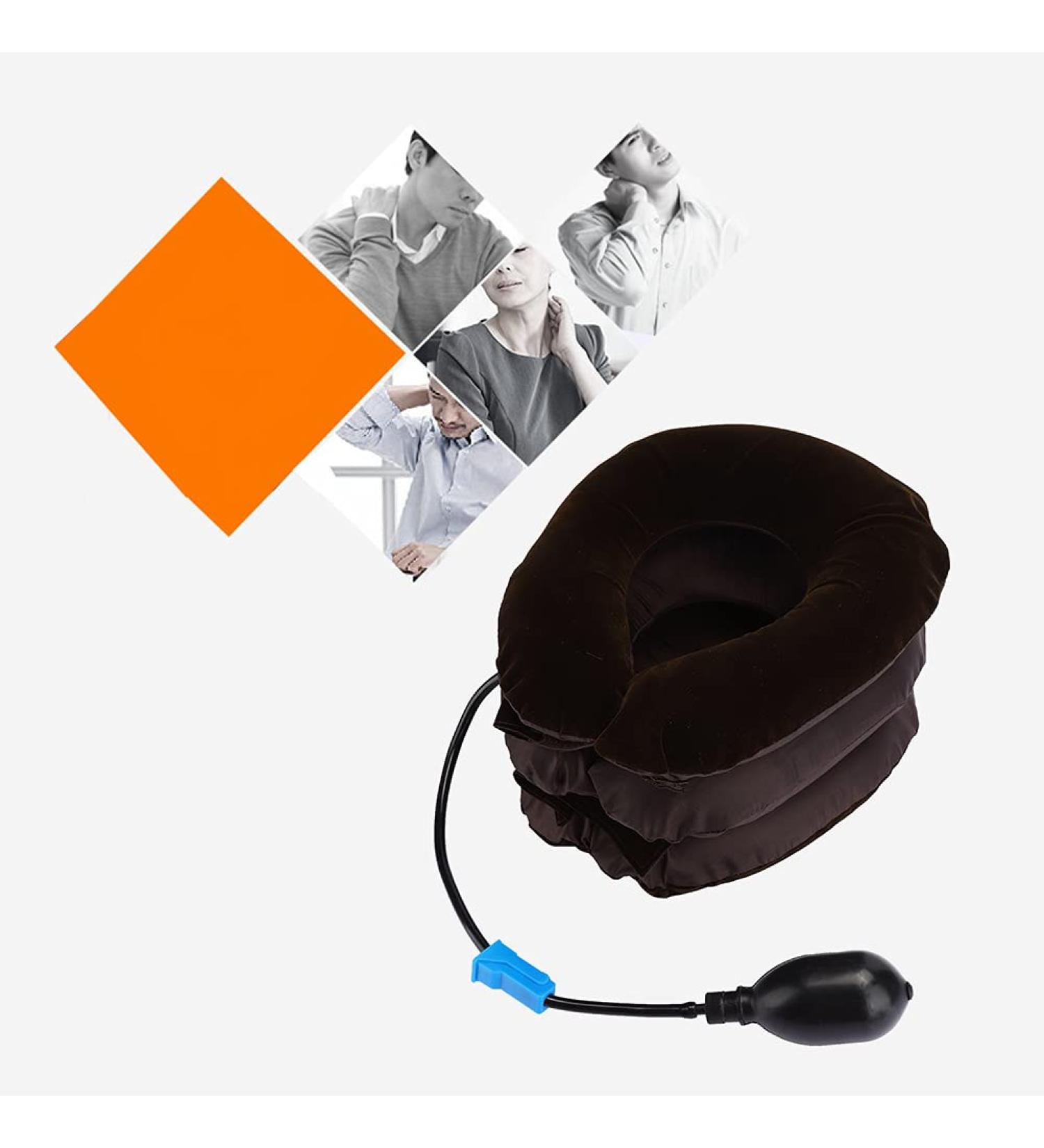 Cervical Neck Massager - 3-Layer Inflatable Support for Pain Relief & Neck Traction Devices | Shop Now! - Buy Online on SooperMarket.com