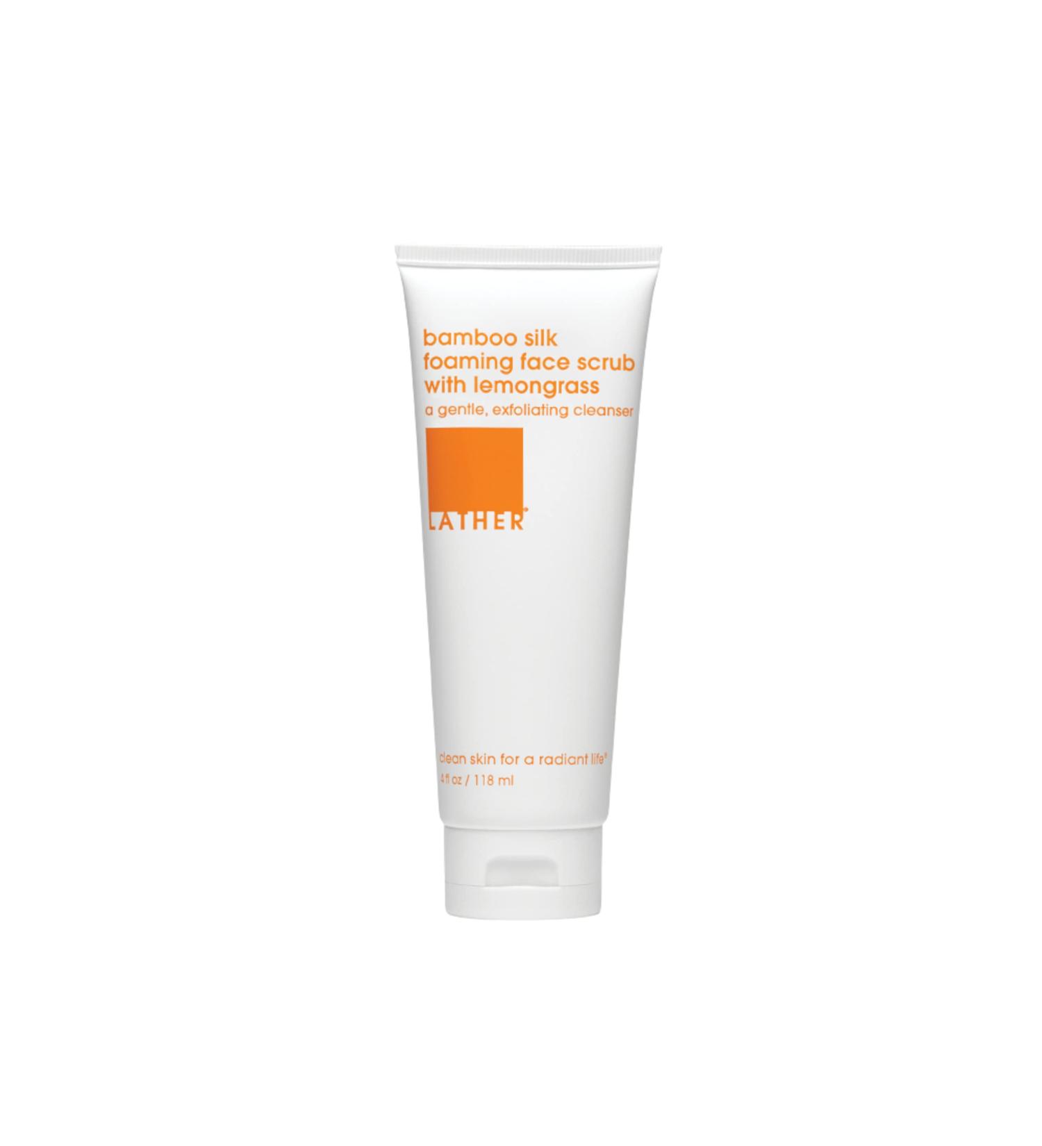 LATHER Bamboo Silk Foaming Cleanser - Best Foaming Face Wash for Oily & Acne Prone Skin - Gentle Exfoliating Scrub - 4 Fl Oz - International Shipping Available - Buy Online on SooperMarket.com