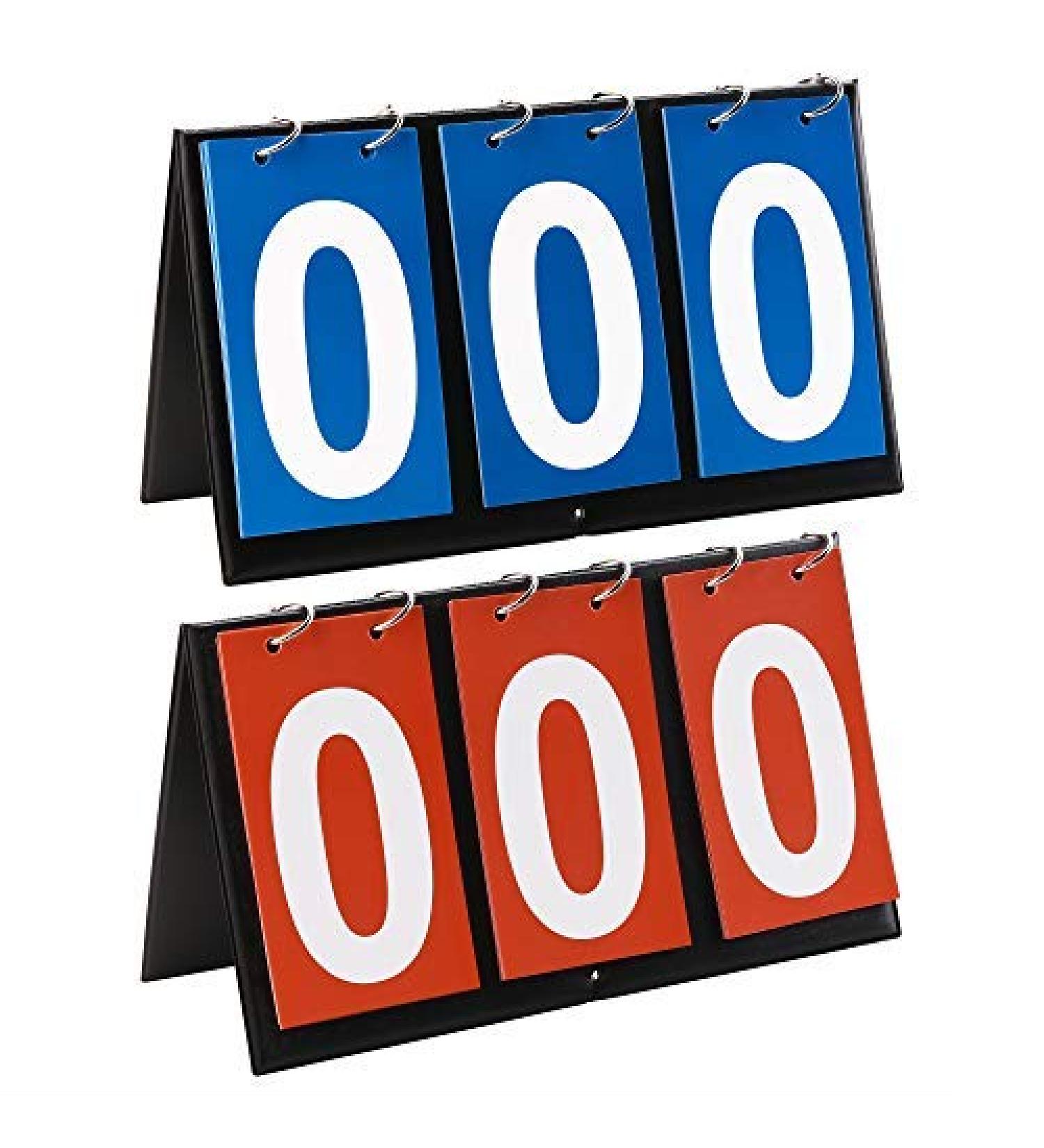 Bluecell Portable Table Top Scoreboards - Set of 2 for Volleyball, Basketball, Table Tennis - Buy Online on SooperMarket.com