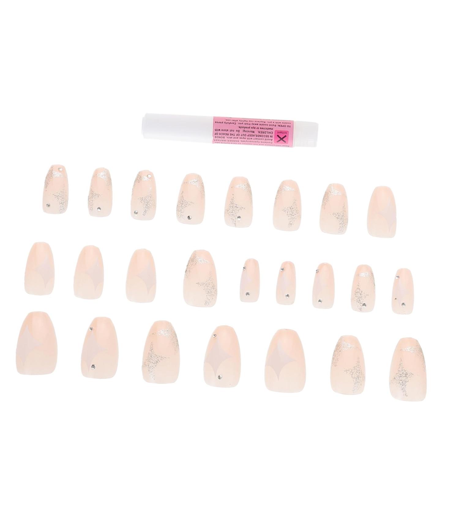 WOFASHPURET 1 Set Nail Patch Nail Files Fingernail File French Decor Nail Decals Full Cover Nails Diy Nail Accessory Salon Diy Nail Decor Fake Nail Stickers X4 Girl - Buy Online on SooperMarket.com