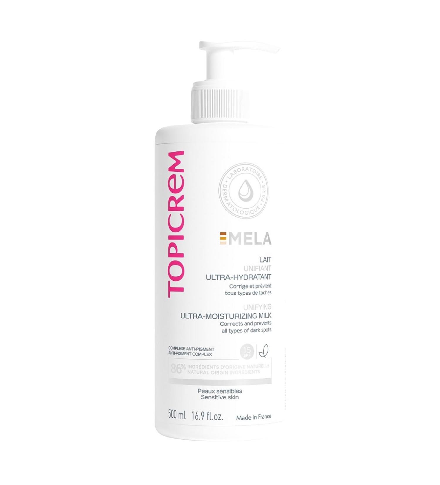 Topicrem Ultra Moisturising Body Milk Liquid Sensitive Skin 24H SPF15 500ml - Buy Online on SooperMarket.com