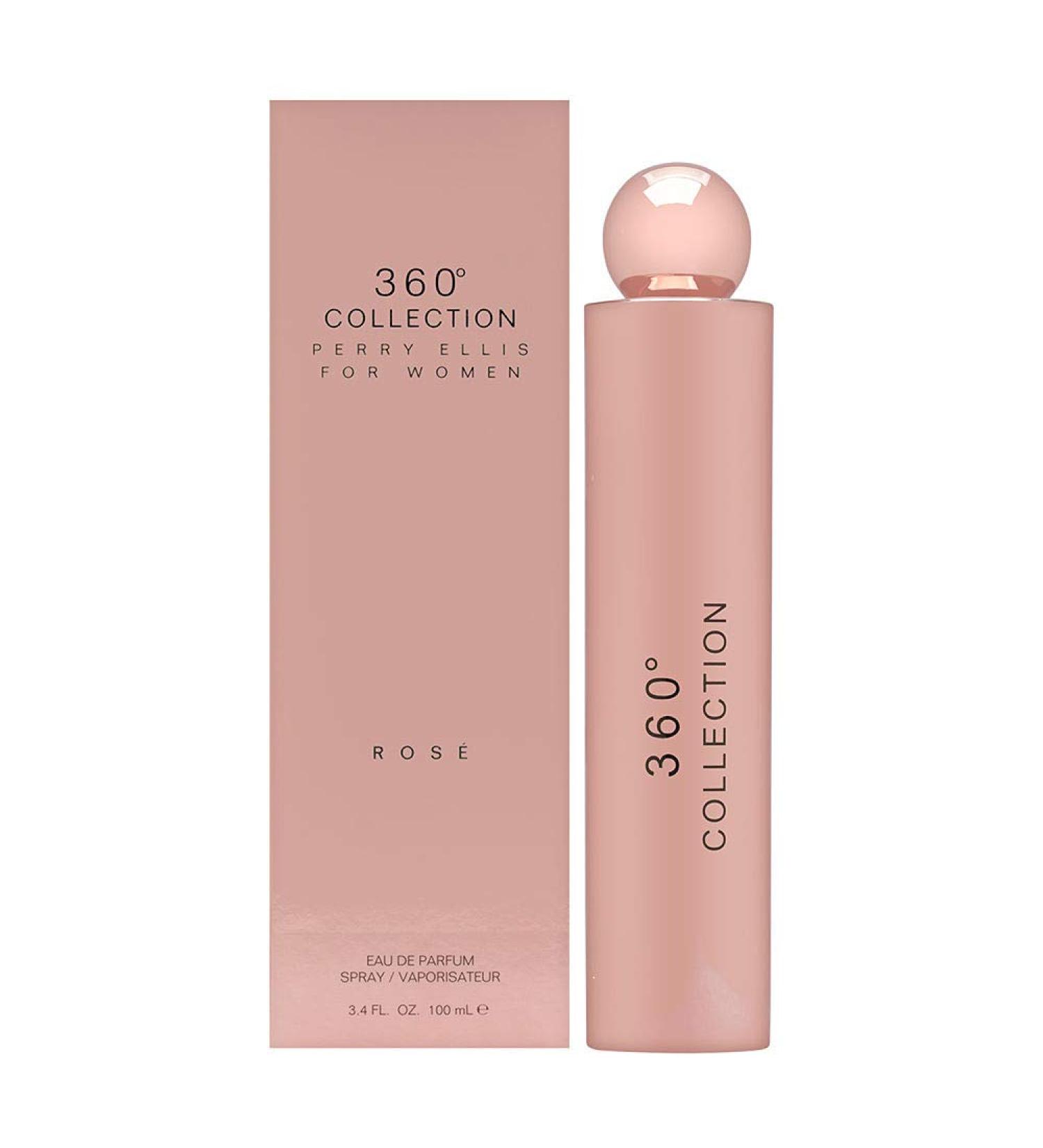 Perry Ellis 360 Collection Rose for Women Eau de Parfum Spray 3.4 Ounce
