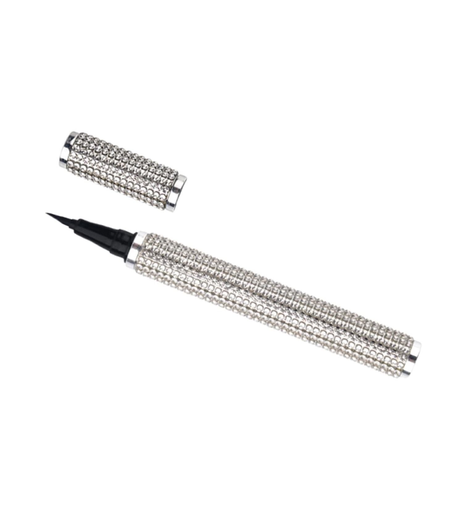 MUSISALY Liquid Eyeliner Eye Shadow Pencil Makeup Eyeliner Cosmetic Eyeliner Pen Gel Silver Pu Sticker Drill - Buy Online on SooperMarket.com