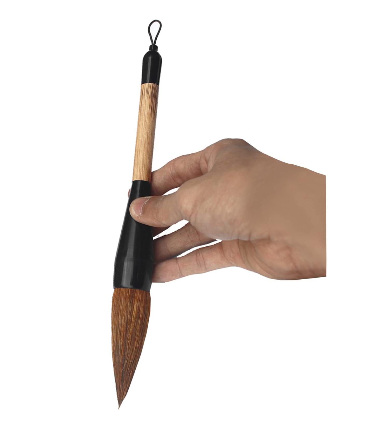 Large Wolf Hair Calligraphy Brush - Traditional Chinese & Japanese Sumi Drawing Tool - Buy Online on SooperMarket.com