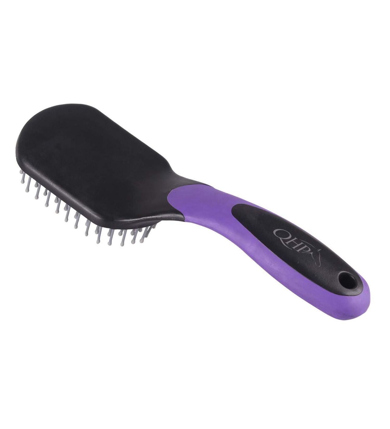 QHP Tail and Mane Brush Tail Brush Mane Brush (Black/Purple)