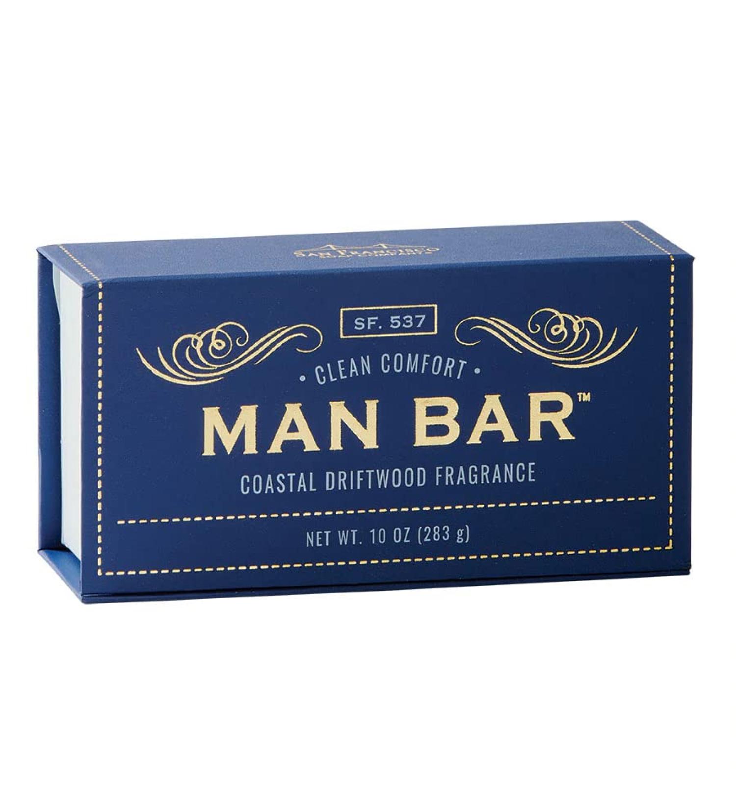 San Francisco Soap Company Man Bar 10 oz. Soap Bar - Coastal Driftwood Coastal Driftwood 10 Ounce (Pack of 1)