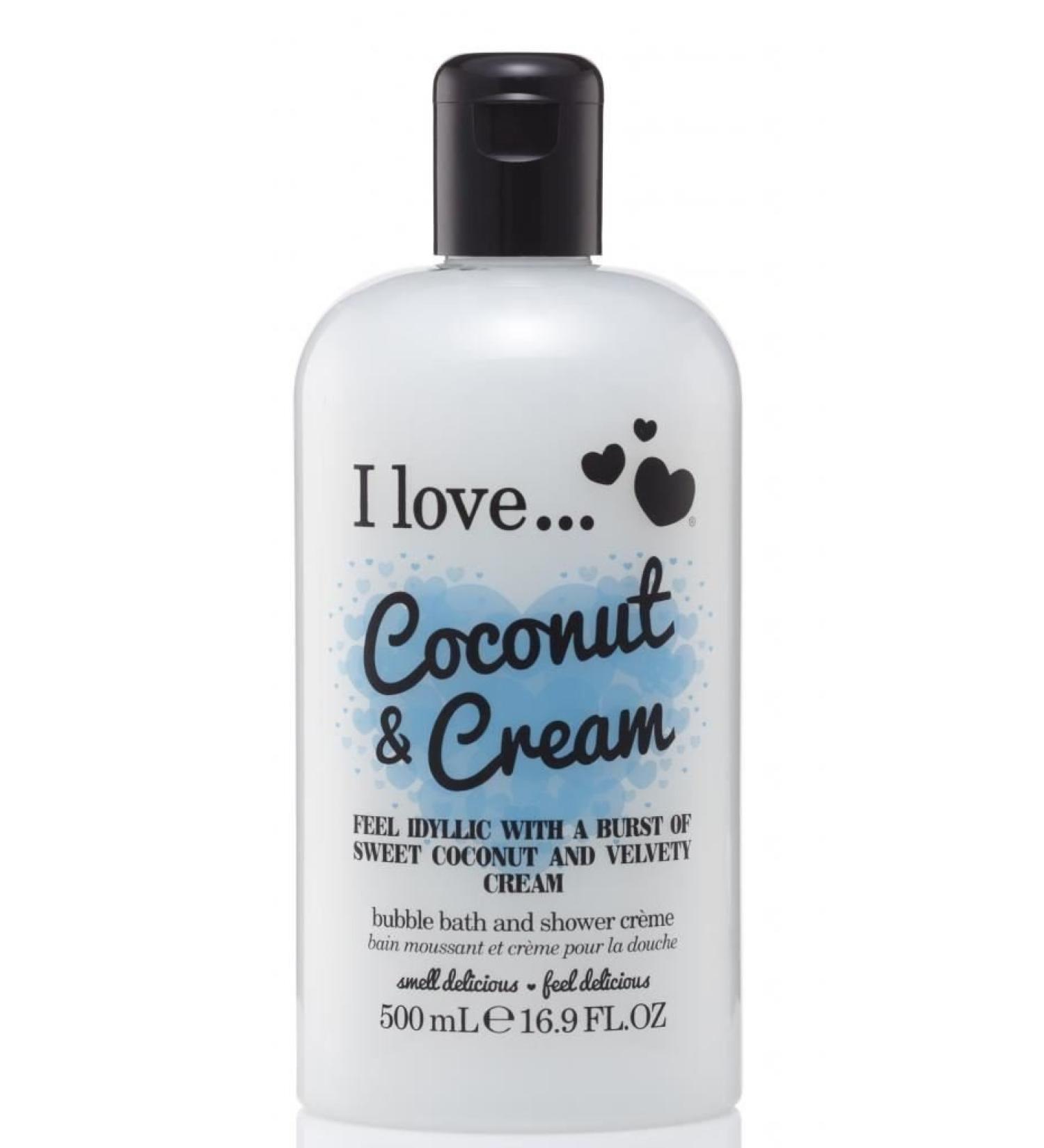 I Love... Coconut & Cream Bubble Bath And Shower Creme 500ml