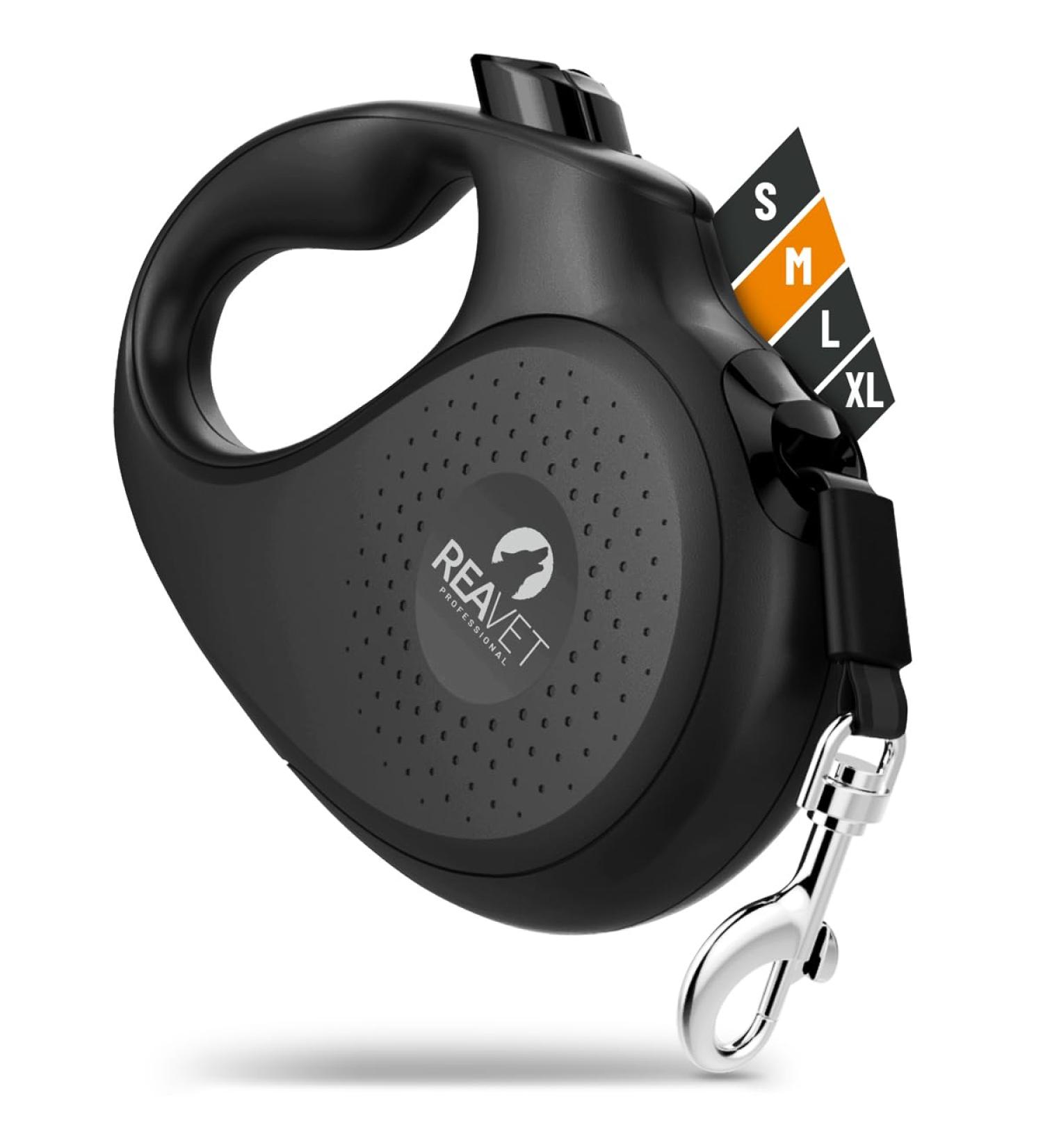 Reavet 5m Ergonomic Dog Leash for Medium Dogs - Non-Slip Robust Pull-Out System Up to 25kg - Buy Online on SooperMarket.com