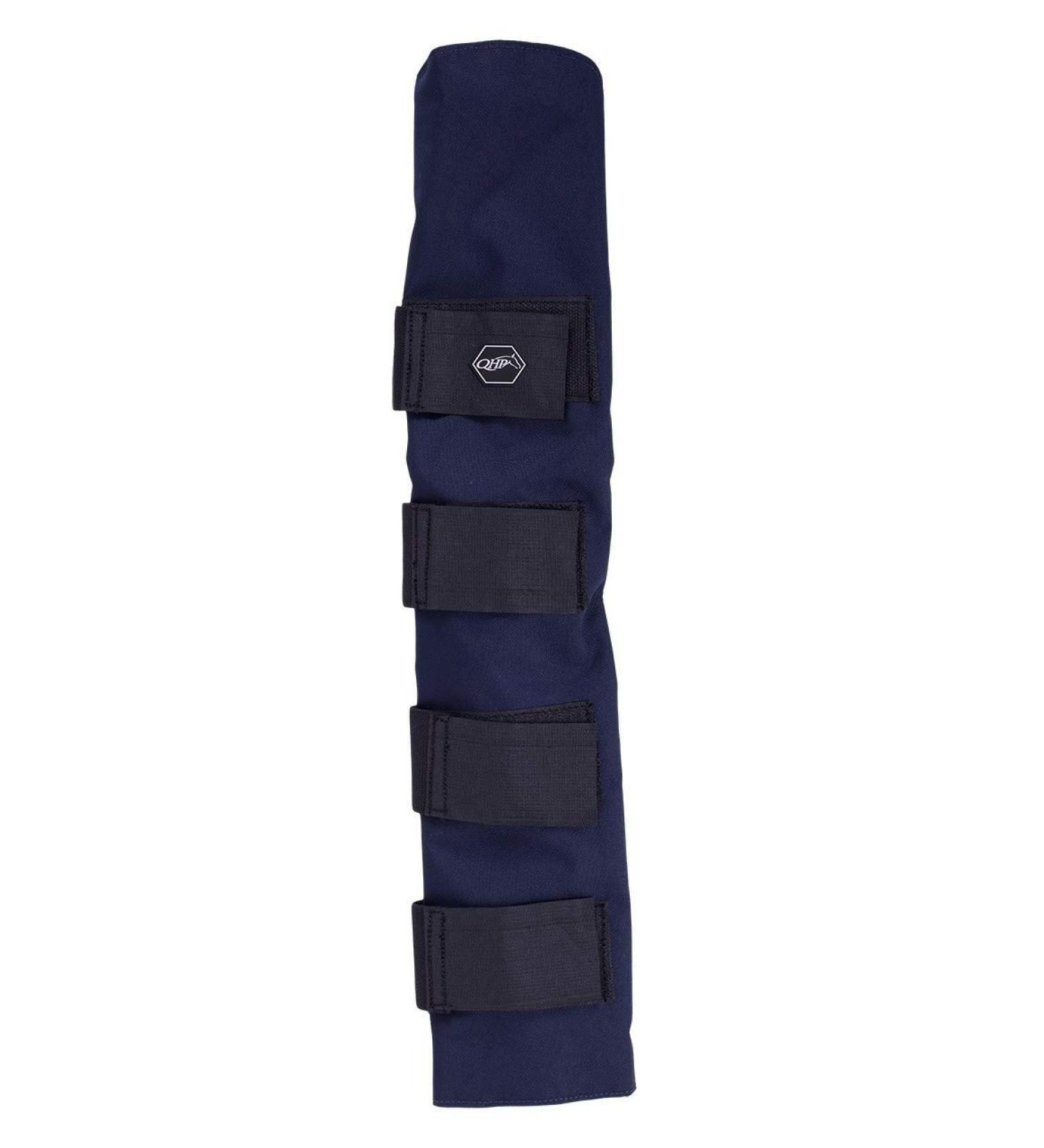 QHP Tail protector Turnout with elastic velcro fastening - protects the tail hair Dark blue