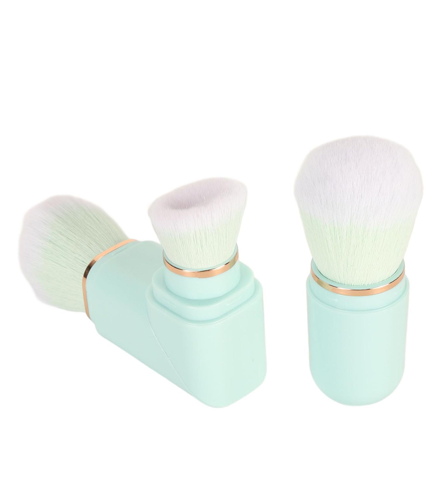 Retractable Powder Brush Blue Portable Home Makeup Brush Set for Makeup Beginners - Buy Online on SooperMarket.com