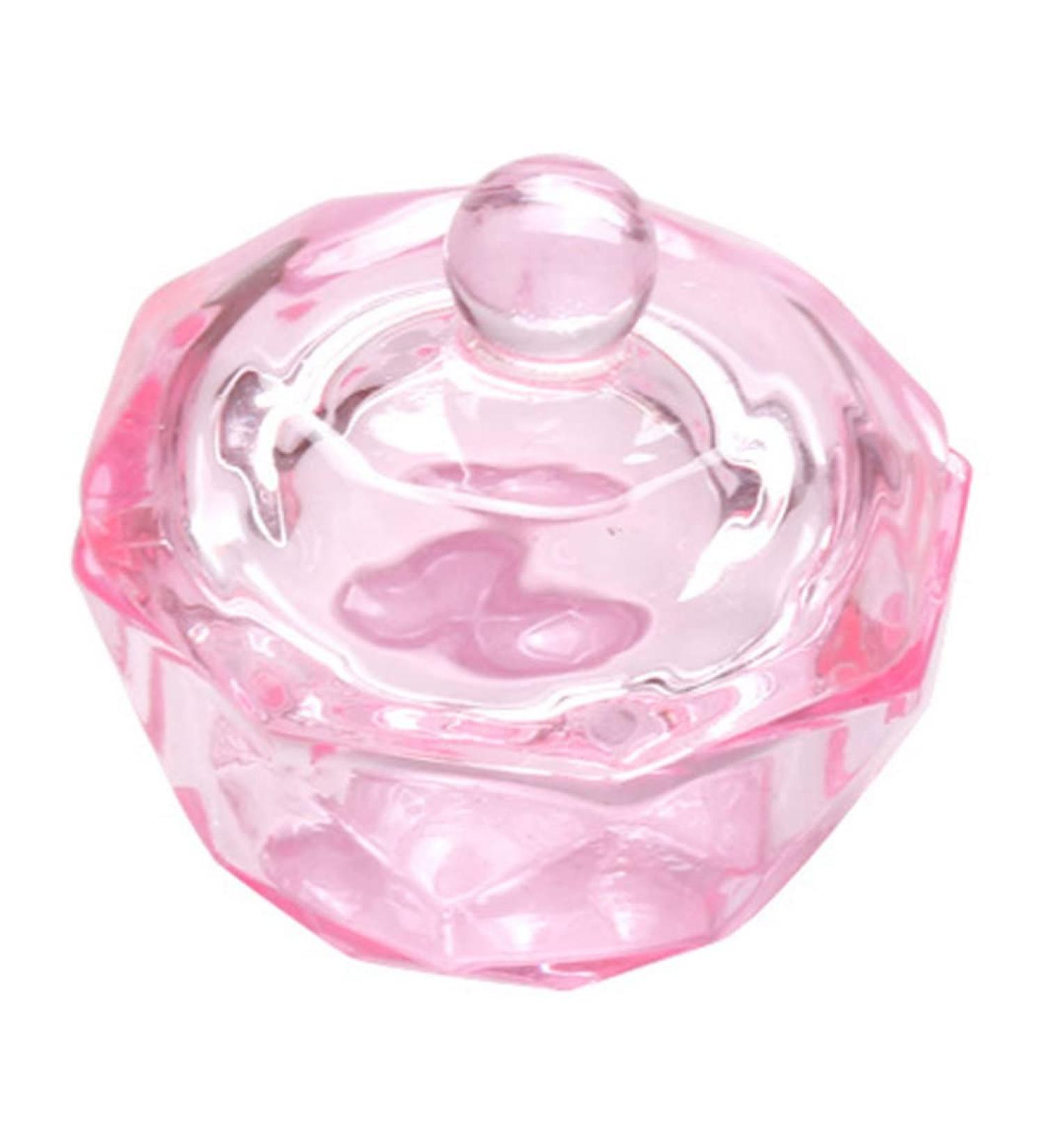 BrushesOctagonal Dappen Dish Cup Crystal Glass Glassware Tool for Nail Art Manicure Care - Buy Online on SooperMarket.com