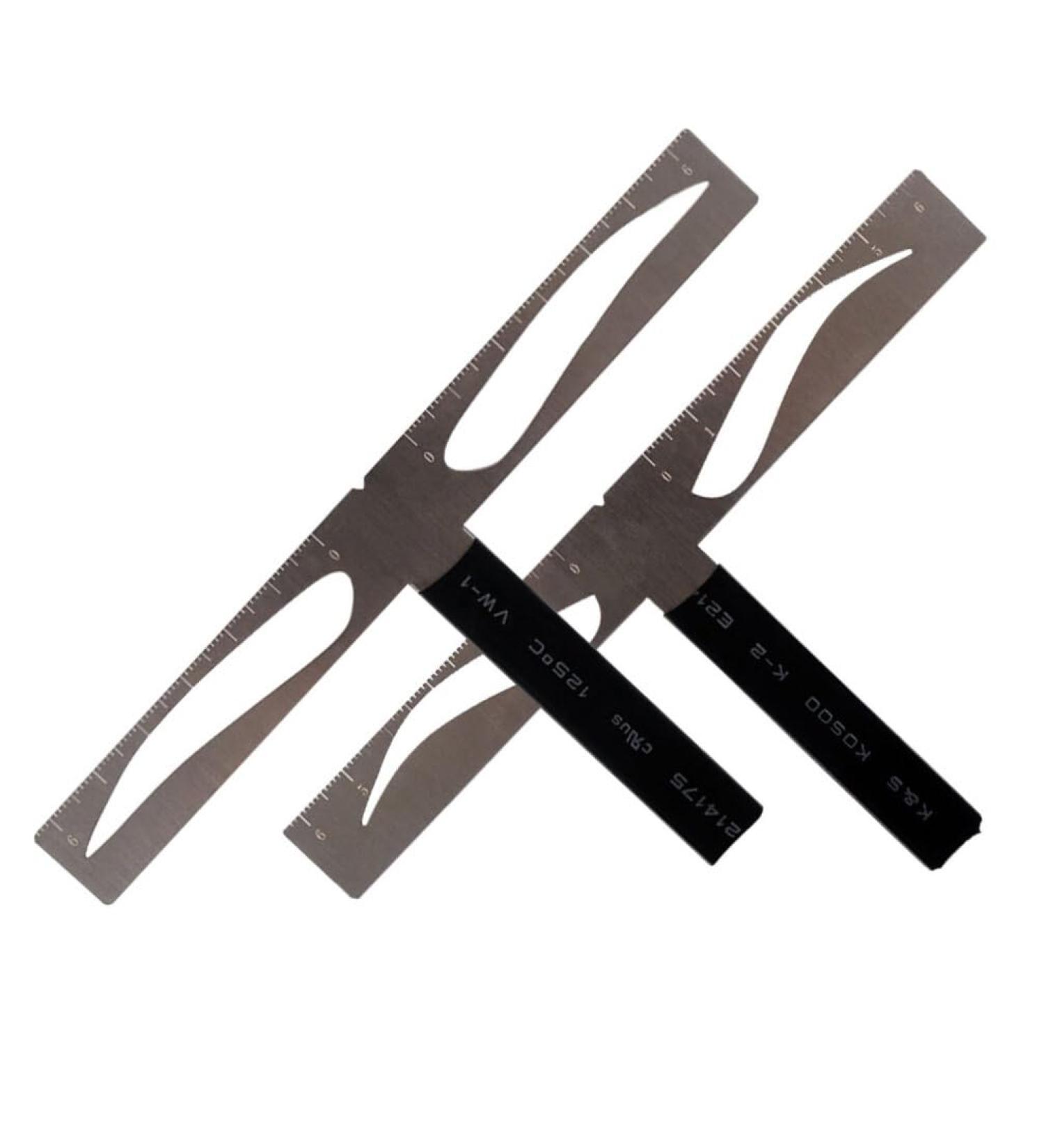 Beavorty eyebrow drawing tool eyebrow stencil kit brow stencils eyebrow ruler Artifact balance - Buy Online on SooperMarket.com