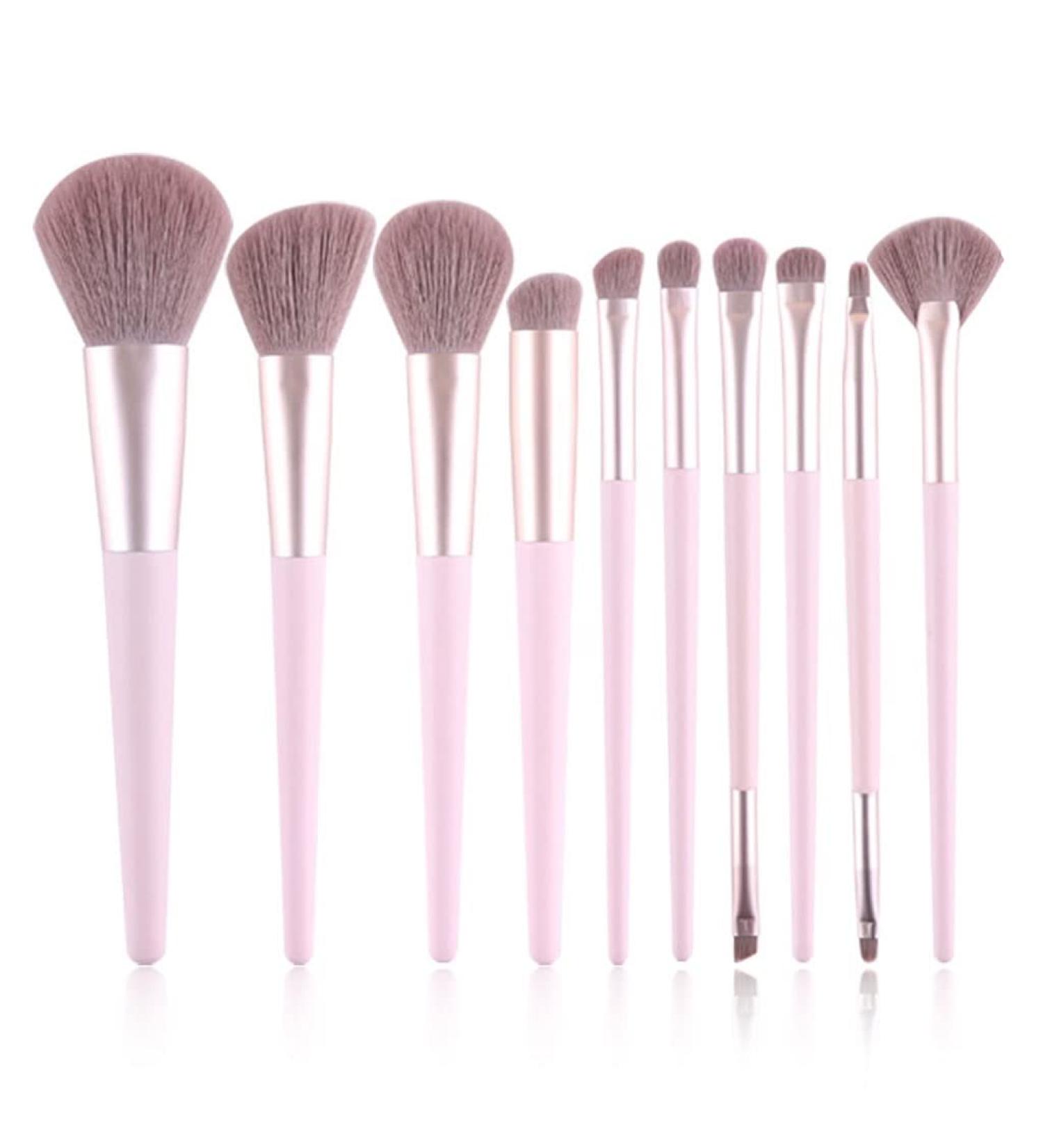 Buy DFHBFG Set of 10 Portable Makeup Brushes - Lip Concealer & Eye Shadow Tools | International Shipping Available - Buy Online on SooperMarket.com
