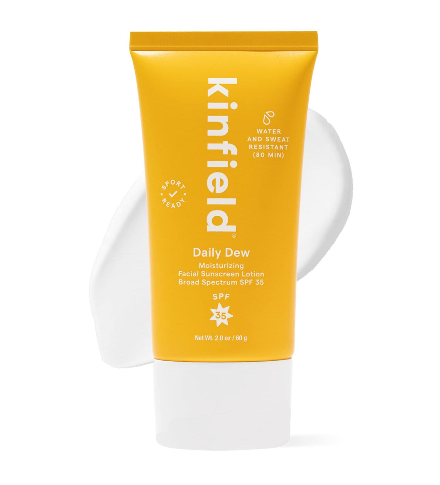 Kinfield Daily Dew SPF 35 Mineral Sunscreen - Water & Sweat Resistant - 2.0 oz - Cruelty-Free & Reef-Safe - Buy Online on SooperMarket.com
