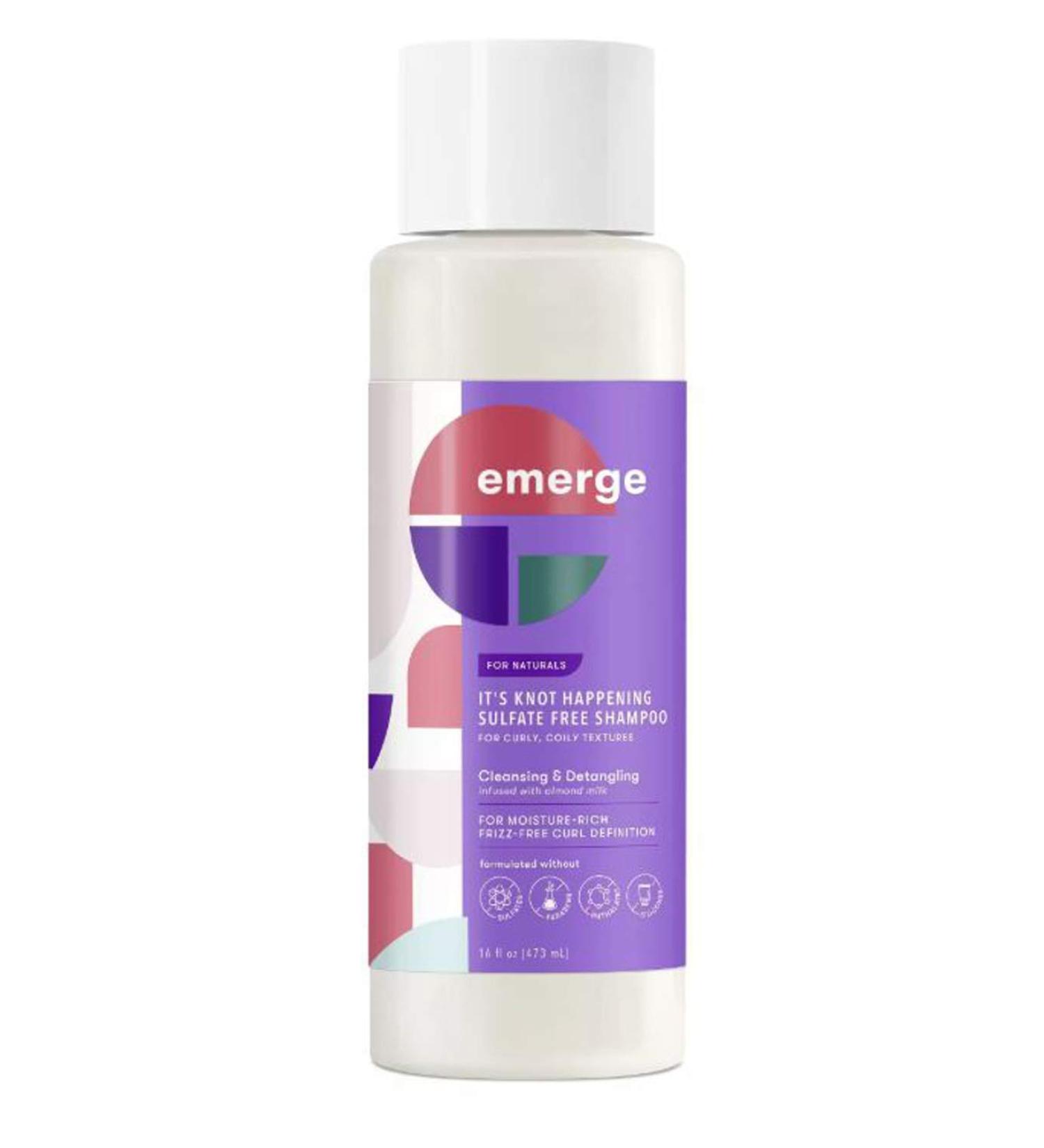 Emerge It s Knot Happening Sulfate-Free Shampoo 6 Fl Oz | Natural Coily & Curly Hair Cleansing & Detangling Shampoo with Pequi Oil & Almond Milk - Buy Online on SooperMarket.com