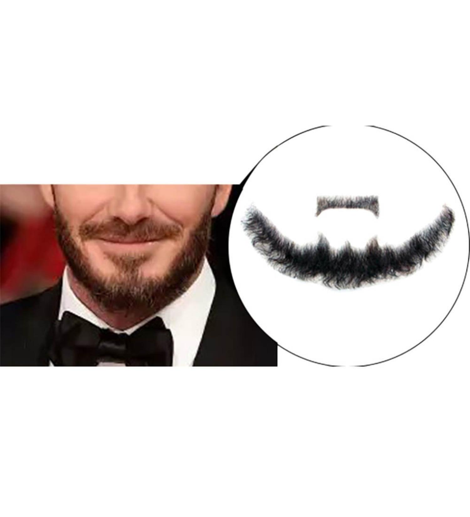 Remeehi Men's Hand-Made Black Goatee Beard - Costume Pretend Fake Mustache for a Stylish Look - Buy Online on SooperMarket.com
