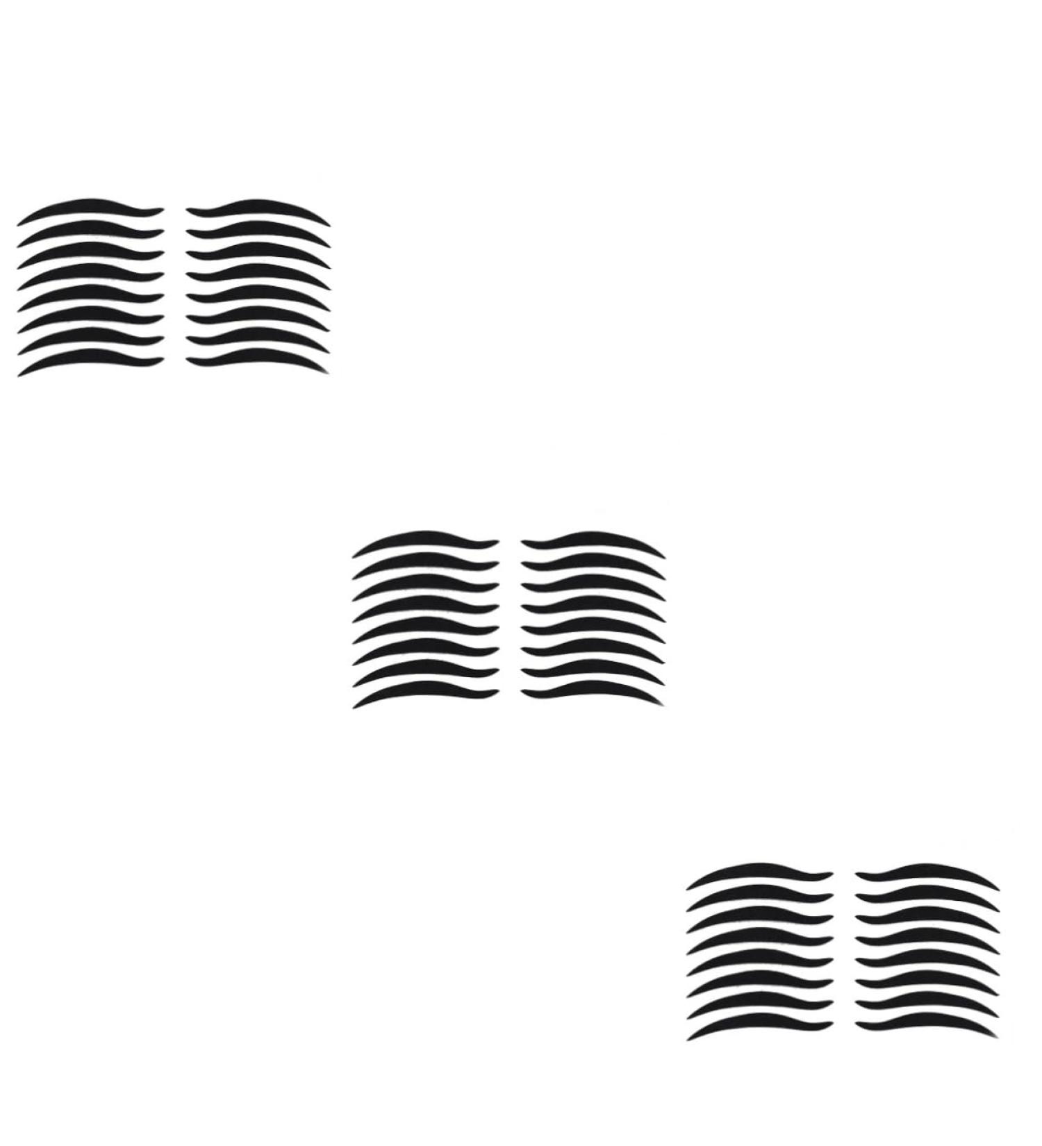 WOONEKY 240 Pairs Eye Make-up Stickers Temporary Eye Liner Eyeliner and Eyelash Stickers Adesivo Black - Buy Online on SooperMarket.com