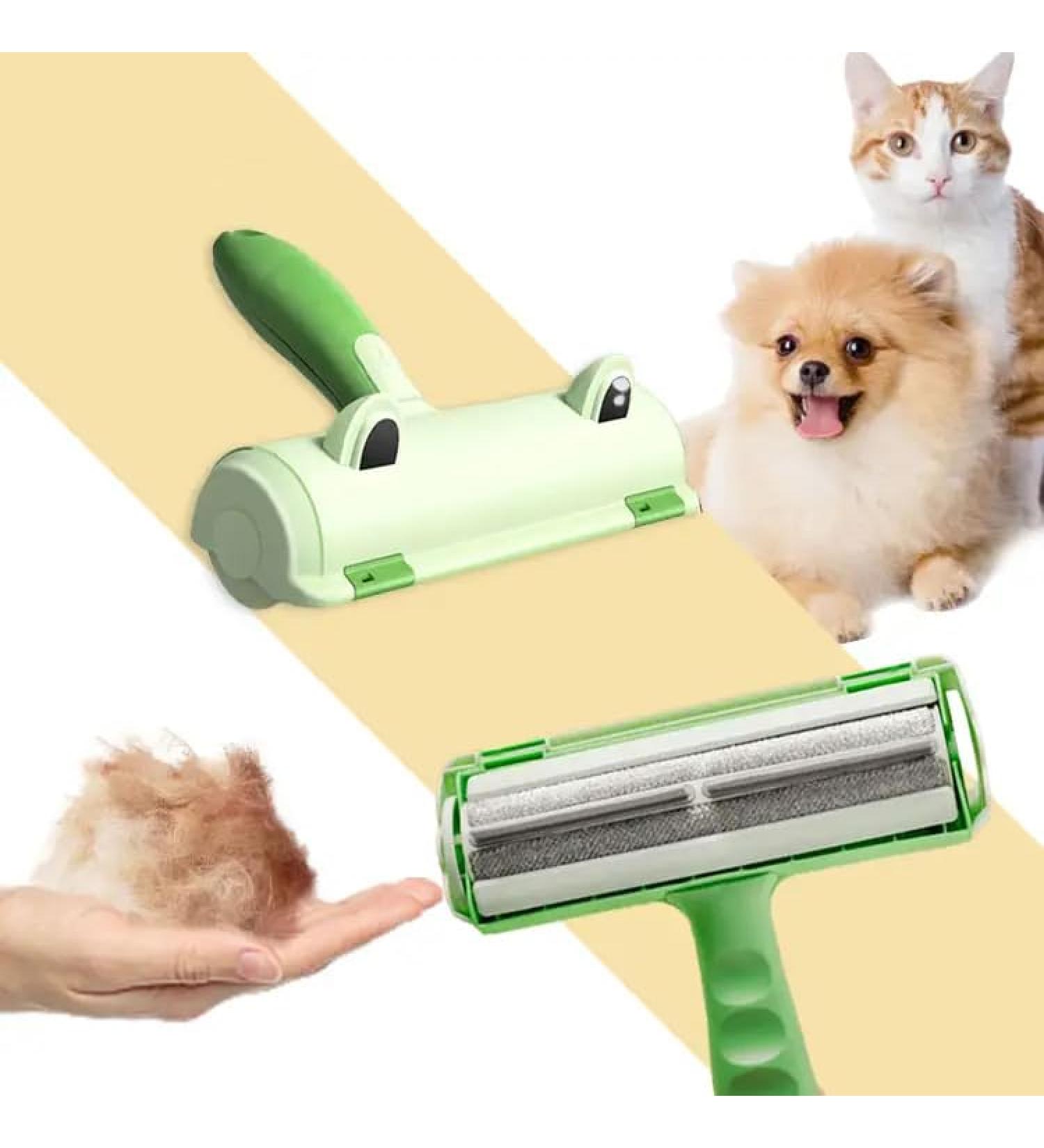 Duoqu Pet Hair Remover Roller - Reusable Frog Style Design for Clothes | Effective Green Hair Removal Tool - Buy Online on SooperMarket.com