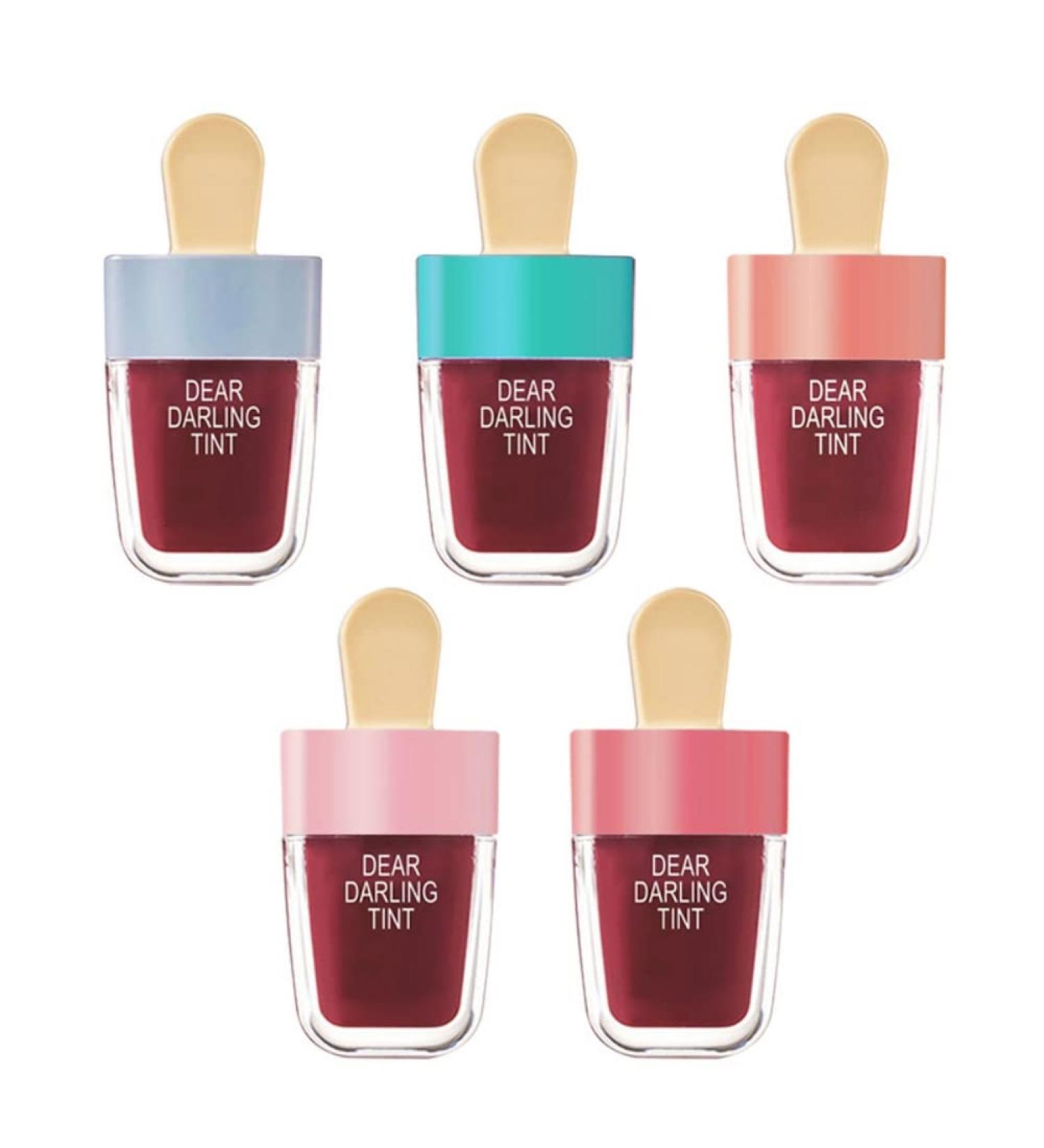 Ofanyia Ice Cream Lip Gloss Set - 5 Colors, Long Lasting, Waterproof & Non-Stick Cup - Liquid Lipstick Kit - Buy Online on SooperMarket.com
