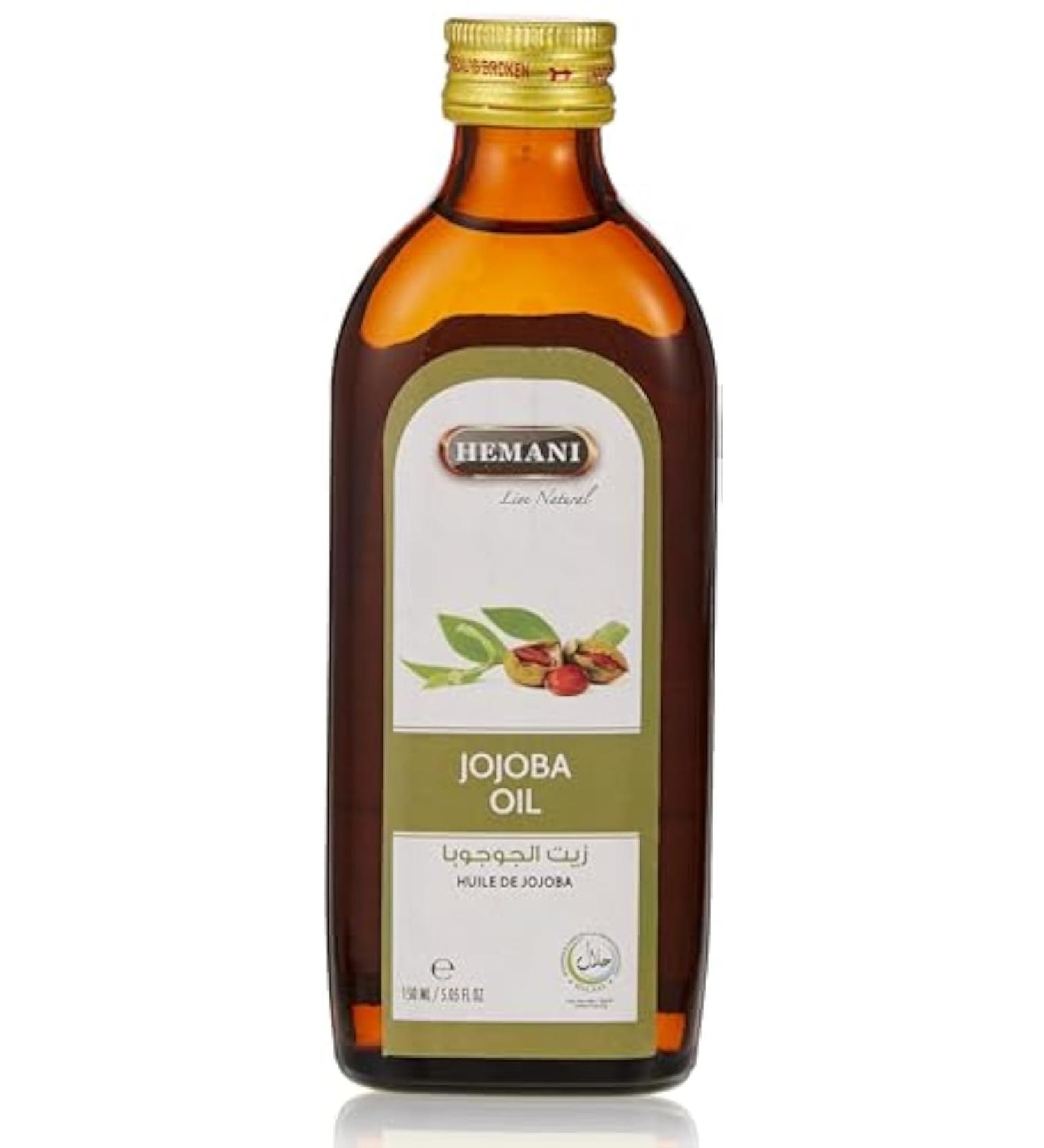 Hemani Jojoba Oil 150mL - 100% Pure Natural Cold Pressed Oil for Hair & Skin | International Shipping Available - Buy Online on SooperMarket.com