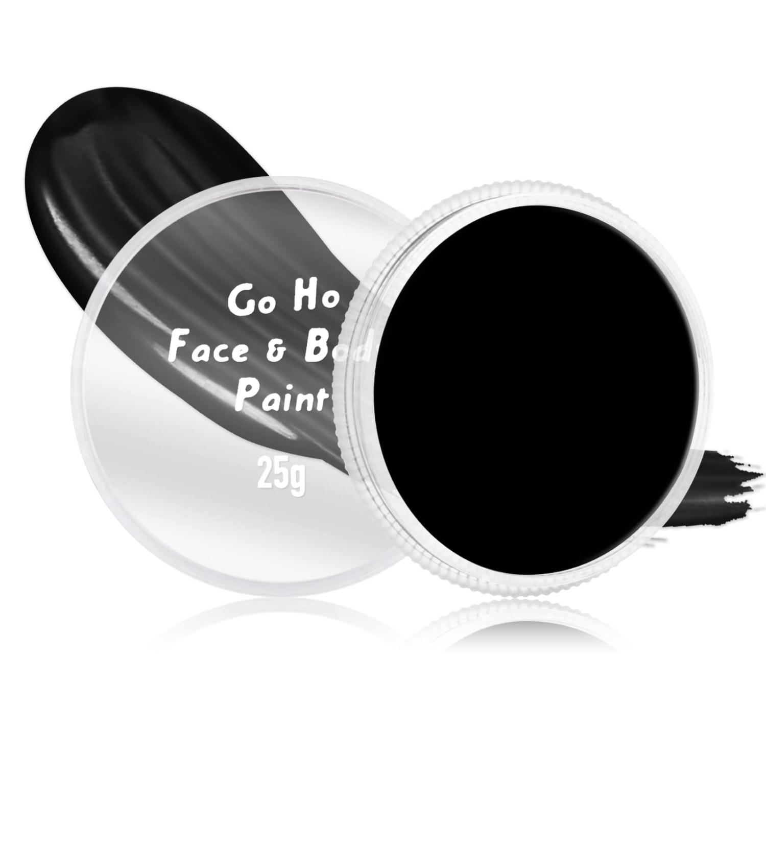 Go Ho Black Face Body Paint 0.88 oz - Water Based Creamy SFX Makeup for Halloween Cosplay & Festivals - Buy Online on SooperMarket.com