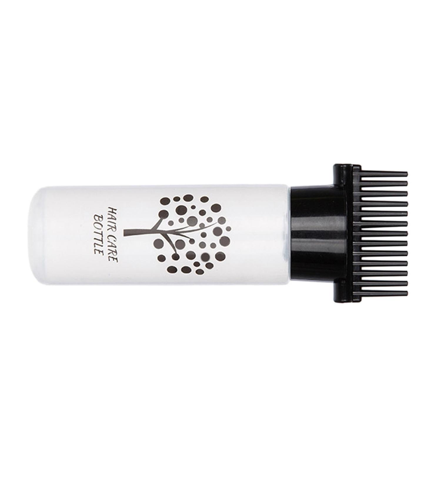Folpus Squeeze Bottle Hair Dye Bottle Brush Hair Oil Roots Comb Bottle Black - Buy Online on SooperMarket.com