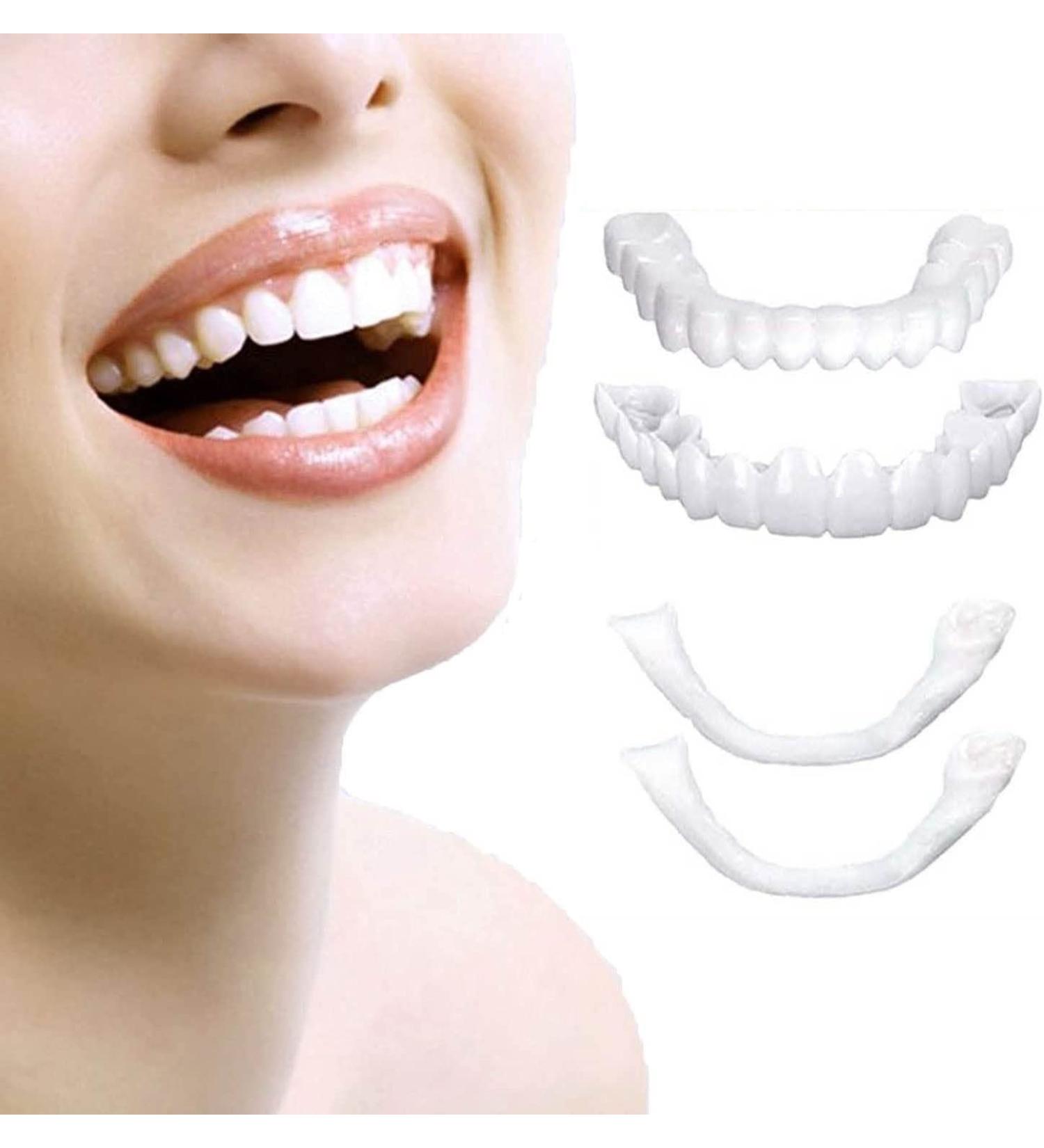 Natural Shade Temporary Fake Teeth Veneer for Confident Smile - Buy Online on SooperMarket.com