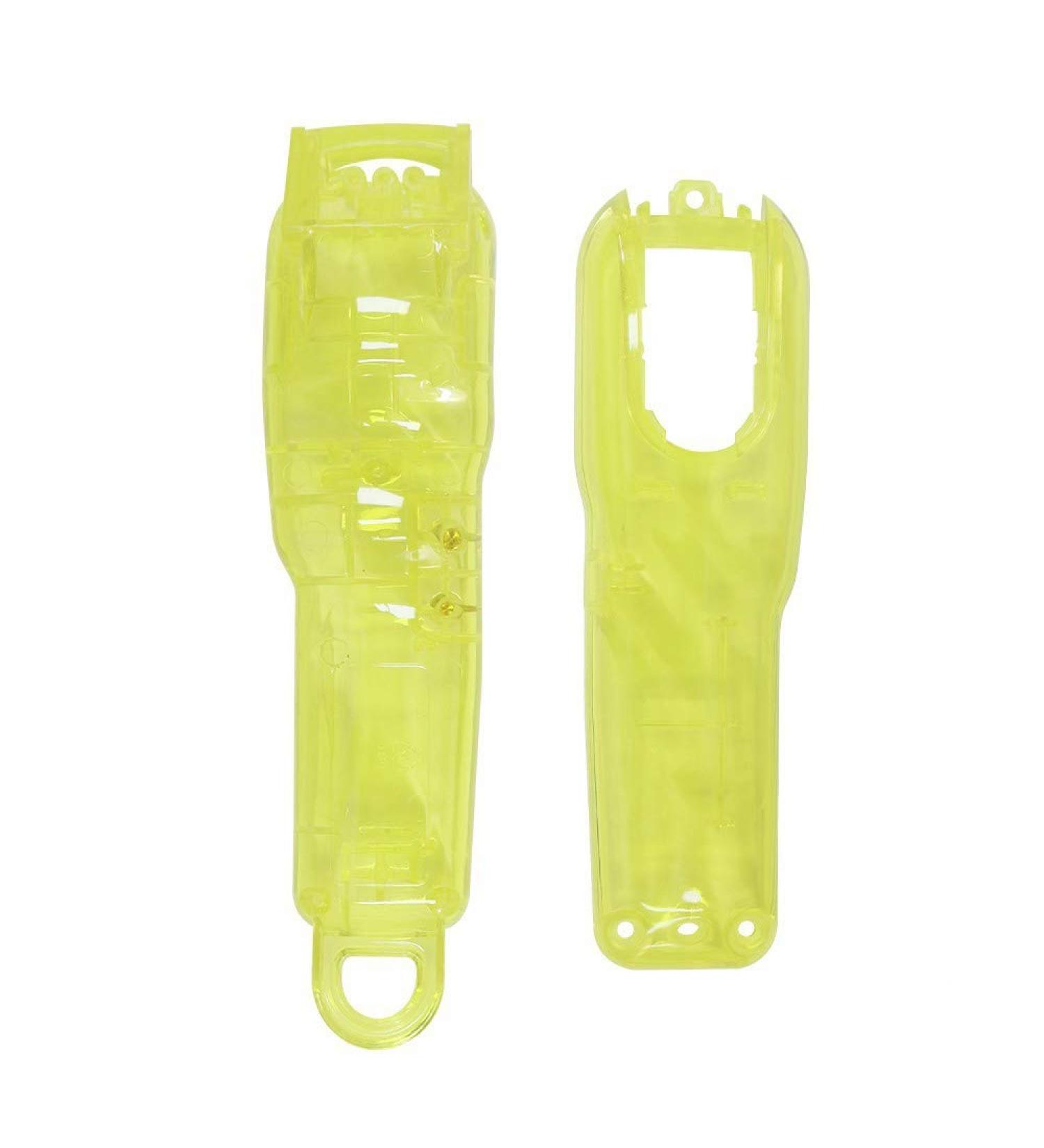 Desikixudy 1Set Light Yellow Hair Clipper Back Housing Cover Clear Front Lid for Hair Trimmer Tools Kit - Buy Online on SooperMarket.com