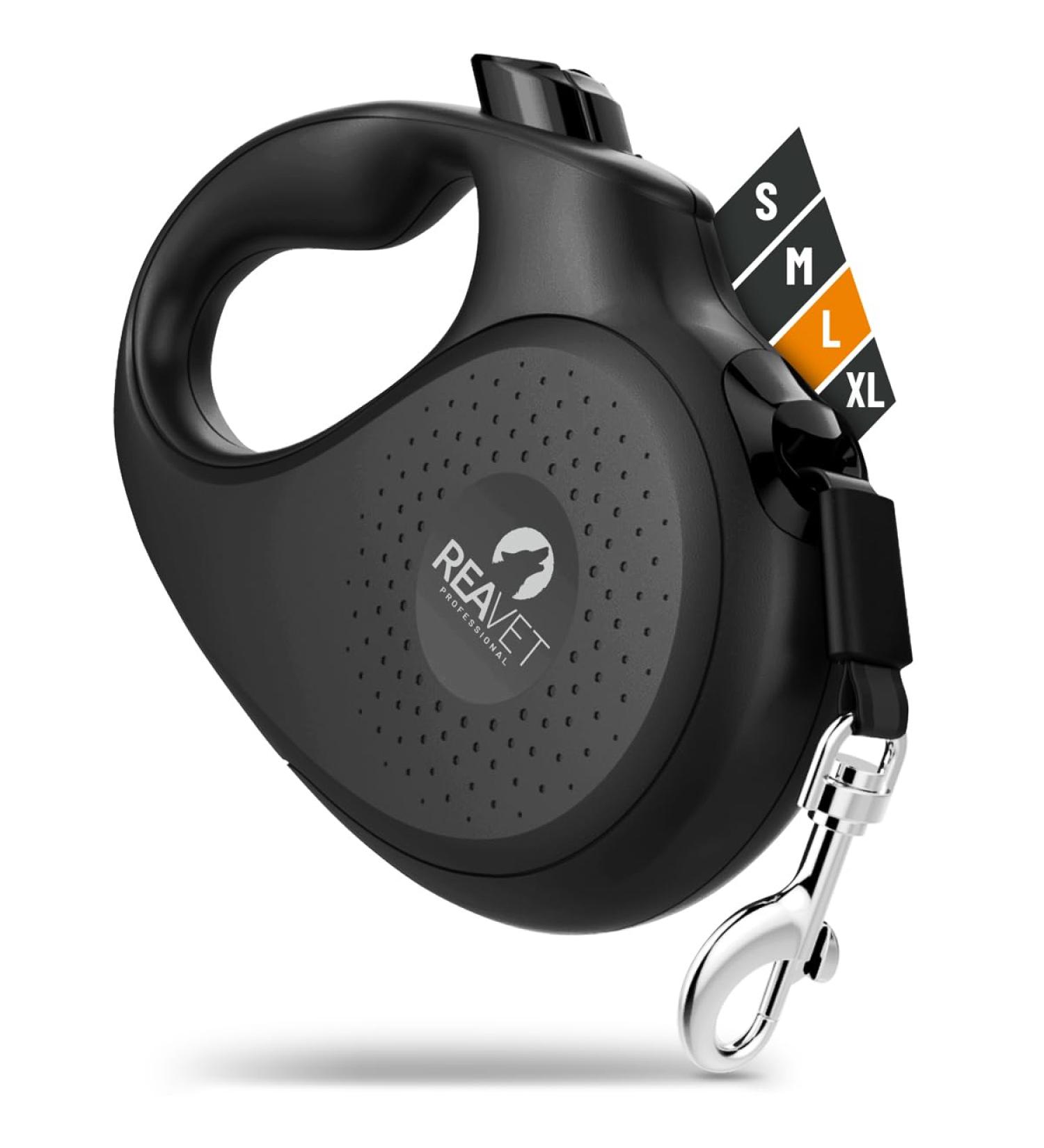 Reavet 5m Ergonomic Dog Leash for Large Dogs (Up to 50kg) - Non-Slip Robust with Brake-Stop System | International Shipping - Buy Online on SooperMarket.com