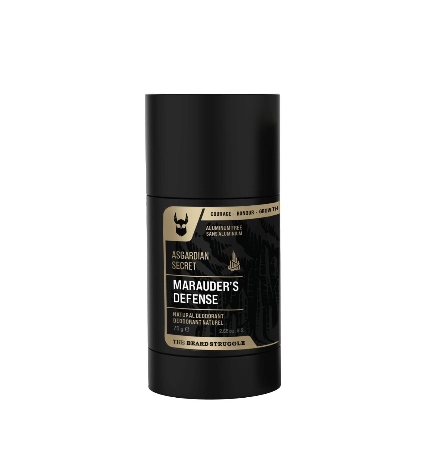 The Beard Struggle Natural Deodorant - Marauder s Defense - 100% Natural Charcoal Infused Deodorant Men Aluminum Free - Gold Collection Asgardian Secret - Mens Deodorant 2.65 oz.US. - Buy Online on SooperMarket.com