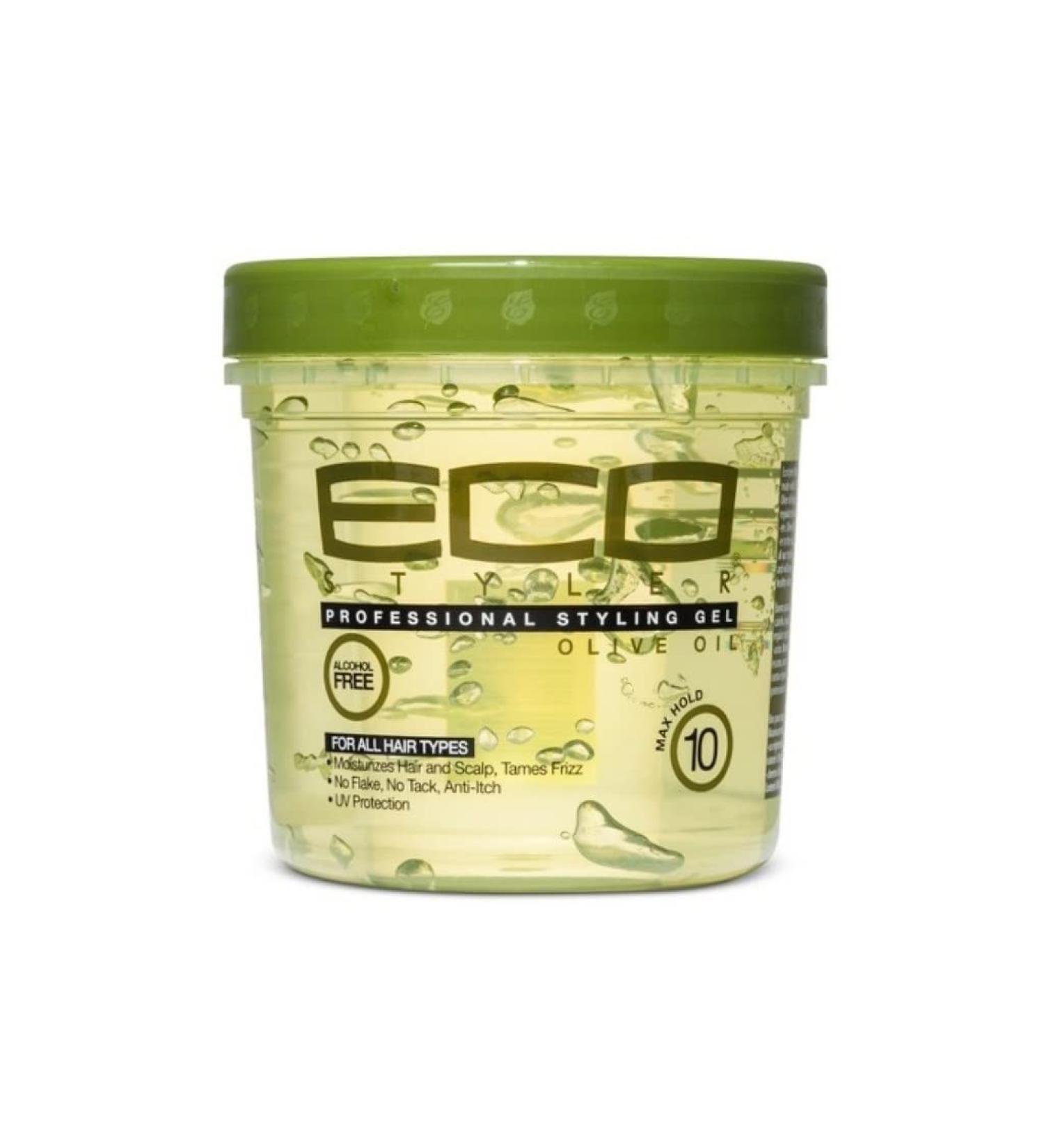 ECO Professional Olive Oil Styling Gel Maximum Hold For All Hair Types 8 oz