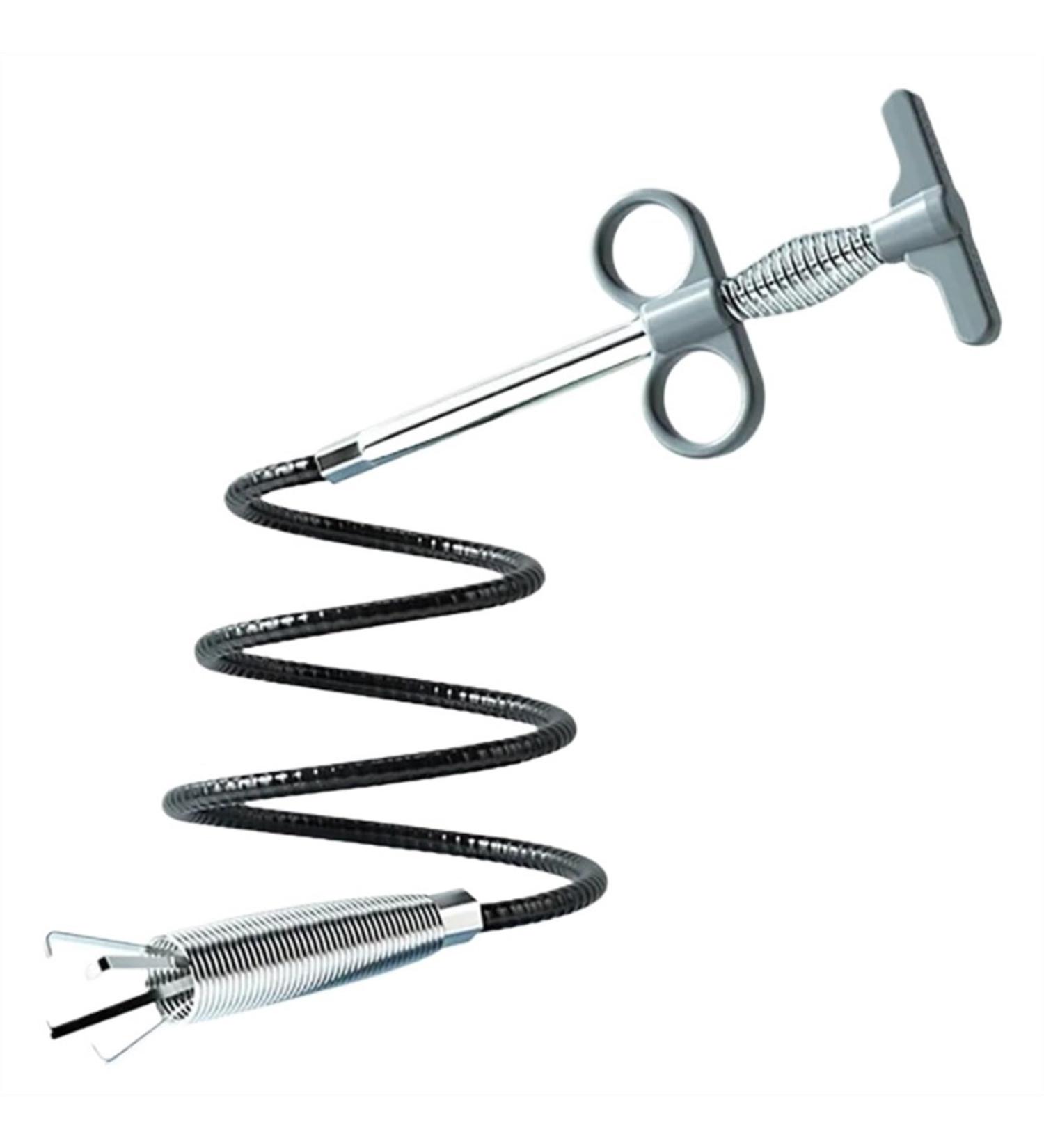 Buy 160cm Sewer Pipe Unblocker Snake | Spring Pipe Dredging Tool for Bathroom & Kitchen | Hair & Sink Cleaning Solutions - Buy Online on SooperMarket.com