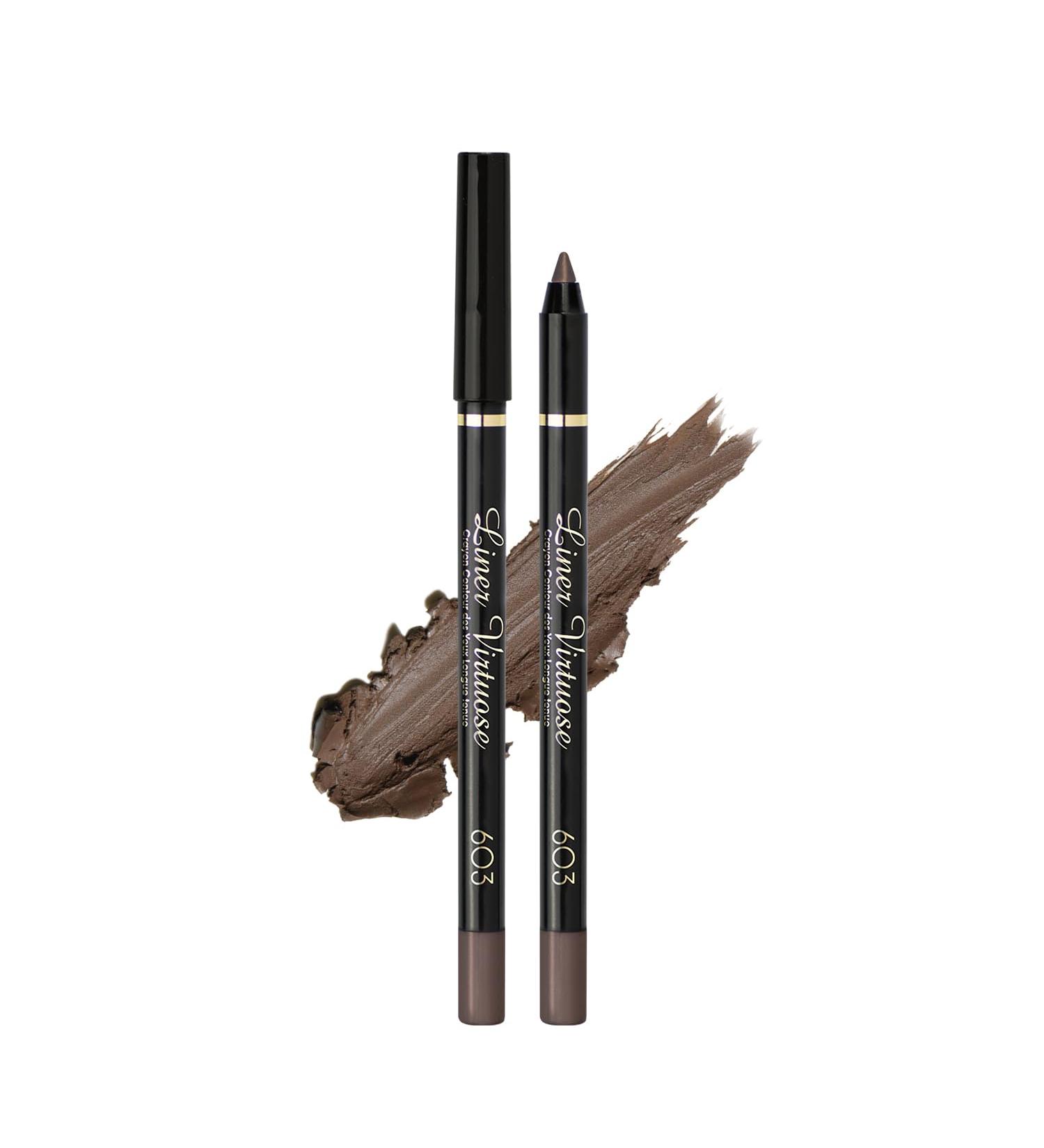 Buy Vivienne Sabo Gel Eye Pencil Liner Virtuose - Brown | Long-Lasting Waterproof Eyeliner for Intense Eye Makeup - Buy Online on SooperMarket.com