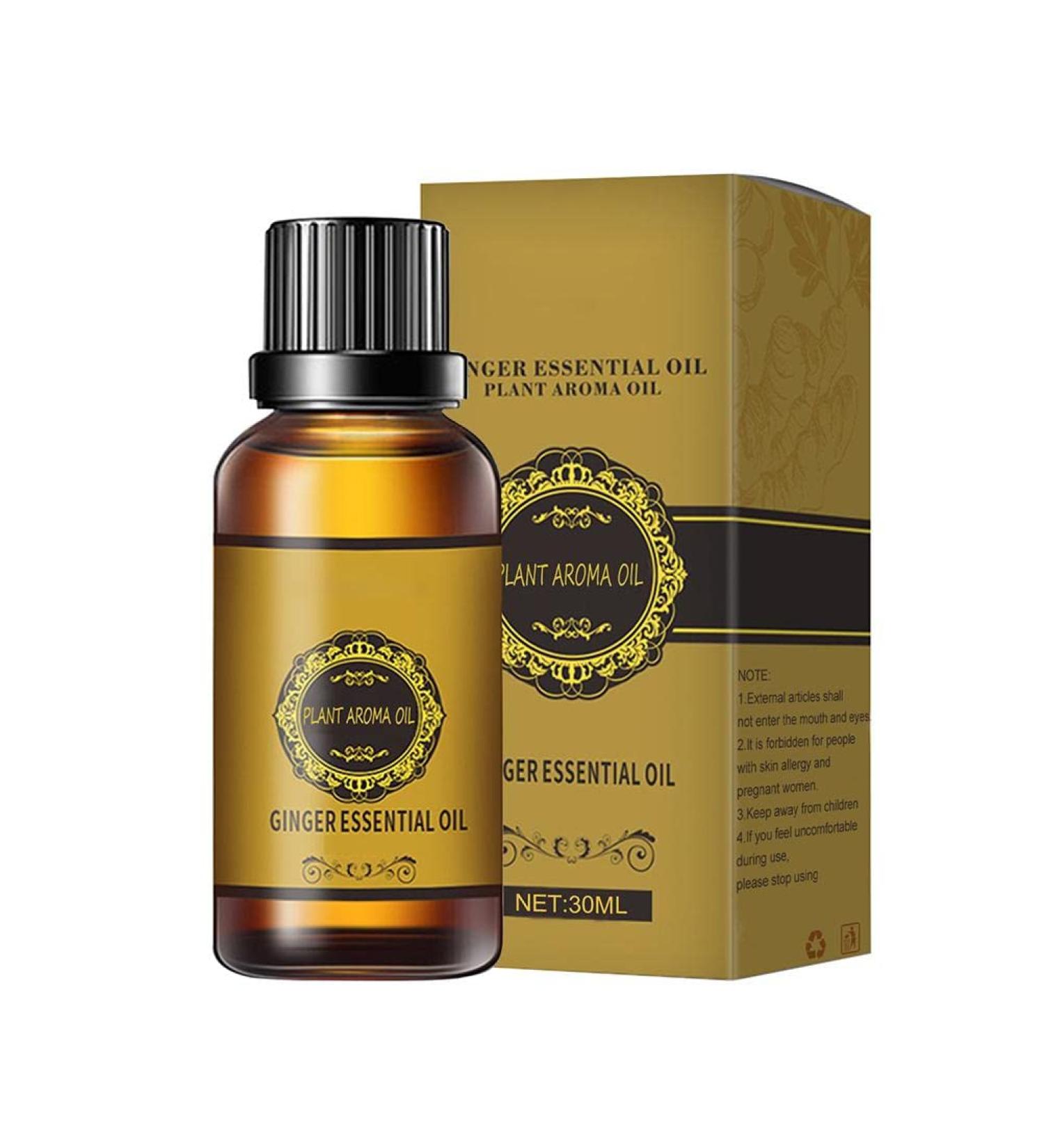 Hidyliu Organic Ginger Oil for Lymphatic Drainage & Spa Massage - Natural Swelling Relief - Buy Online on SooperMarket.com