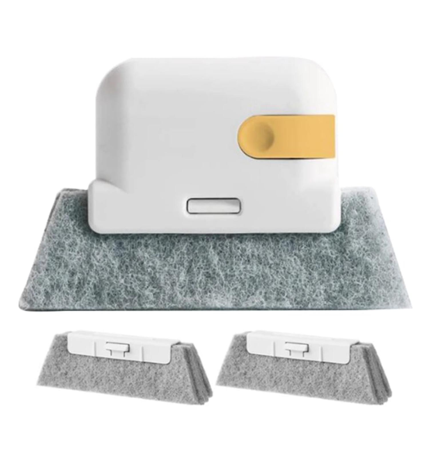 Epodmalx Yellow Window Cleaning Brush Window Sill Slot Cabinet Crevice Brush with Replacement Head Household Cleaning Tools - Buy Online on SooperMarket.com