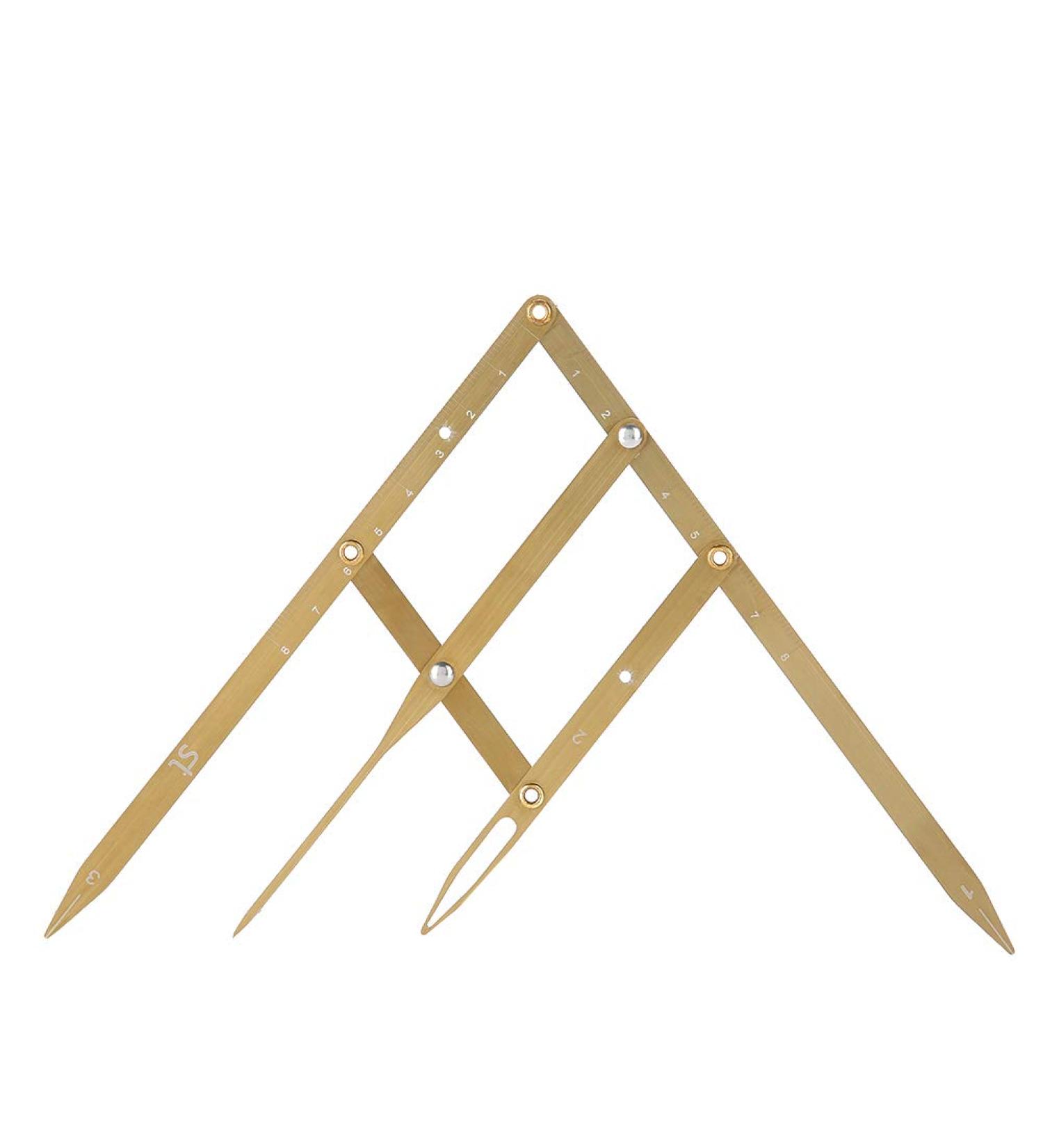 Golden Ratio Calipers - Stainless Steel Eyebrow Measuring Ruler | Flexible Mapping Tool for Permanent Makeup (Gold - Buy Online on SooperMarket.com