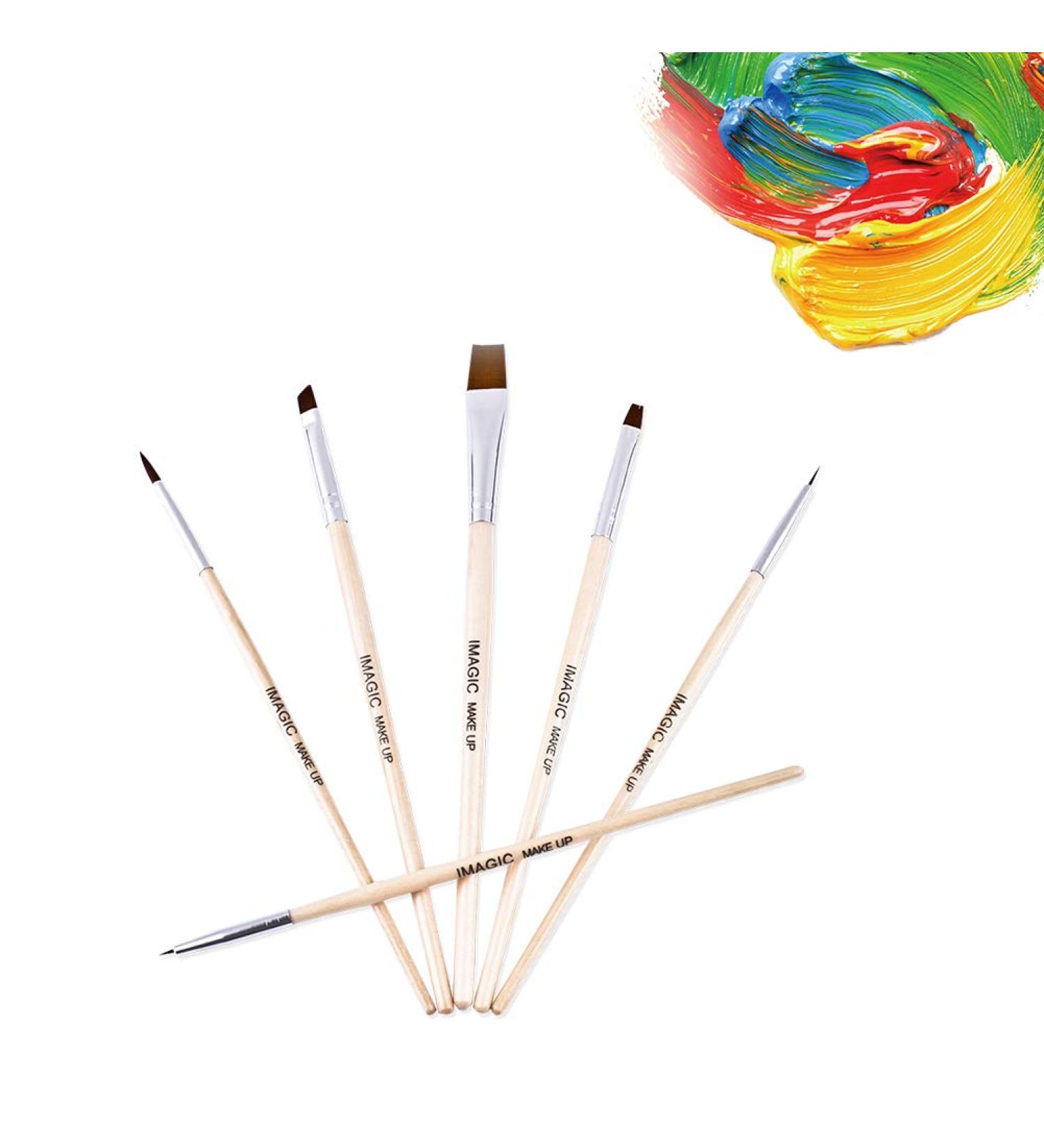 6-Piece Makeup Brush Set for Face Eyes & Lips - Multifunctional Nylon Brushes for Beginners & Pros | International Shipping - Buy Online on SooperMarket.com