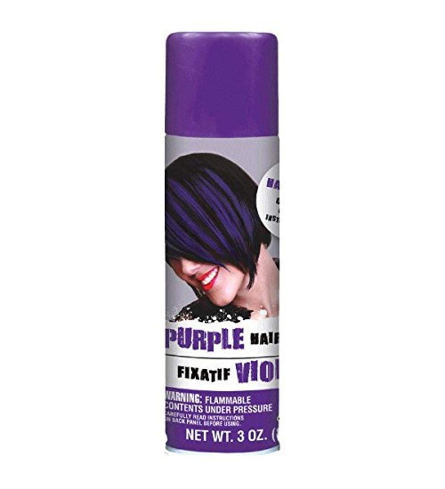 Amscan Hair Spray  Party Accessory  Purple  3 oz. Purple 3 Ounce