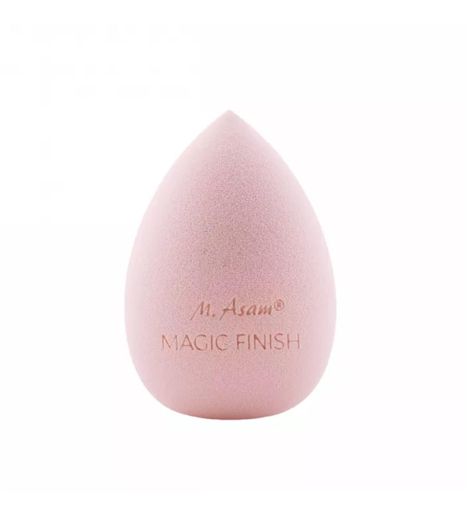 M Asam magic finish make-up sponge-egg-shaped sponge to apply & blend from make-up foundation powder & cream blush can be used dry or moist
