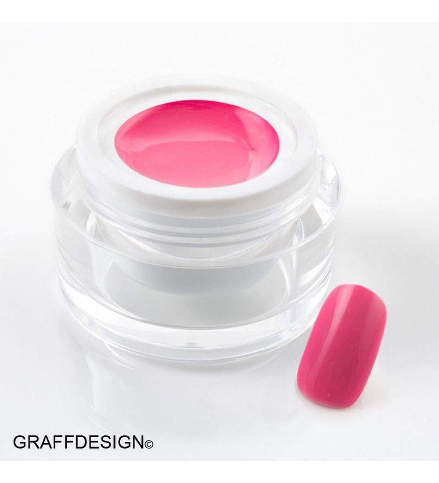 5 ml exclusive UV color gel/colour gel/pastel gel - in pastel fuchsia